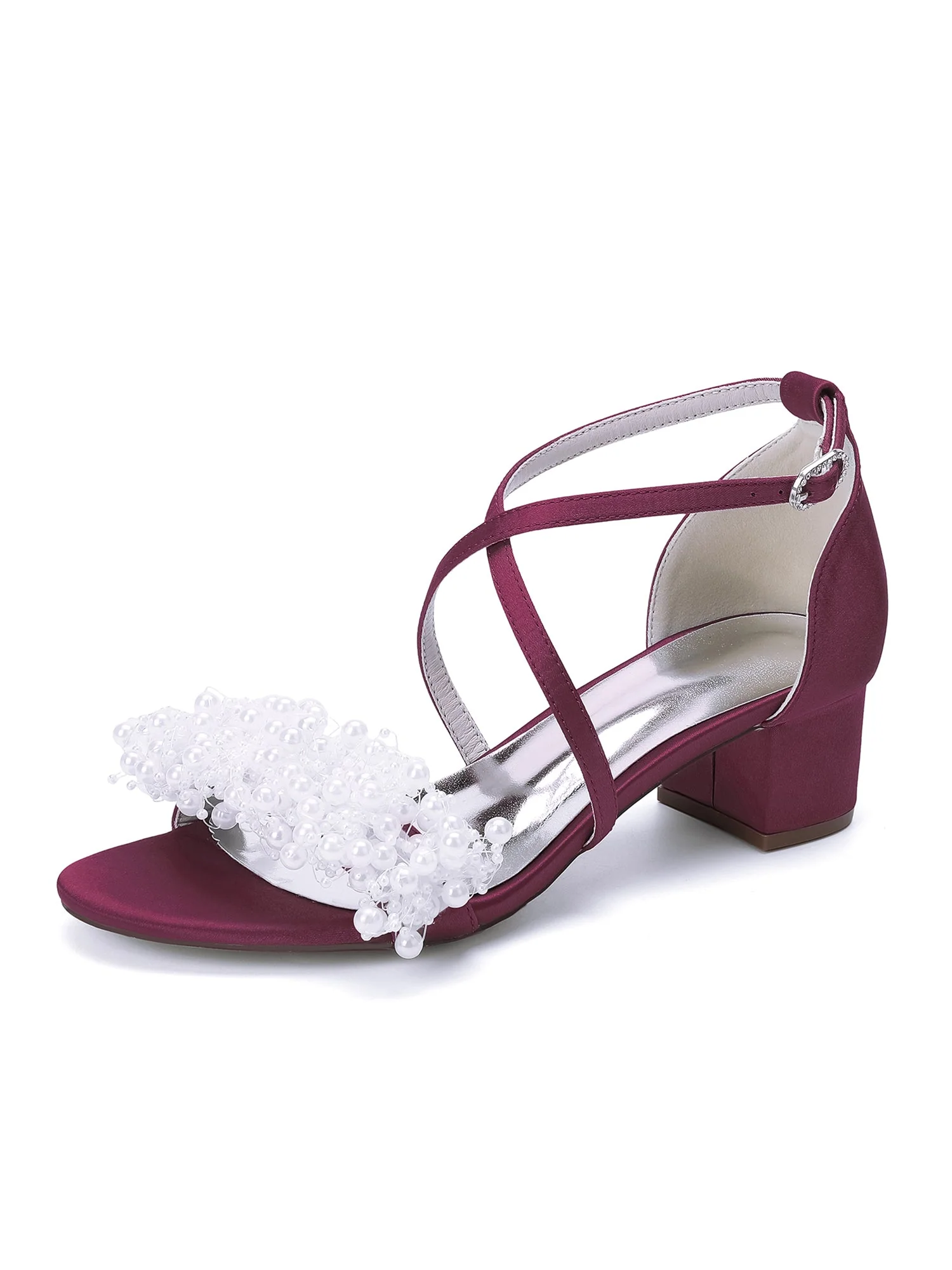 Sandalen mit Perlen-Cluster und Kreuzriemen - Image 2