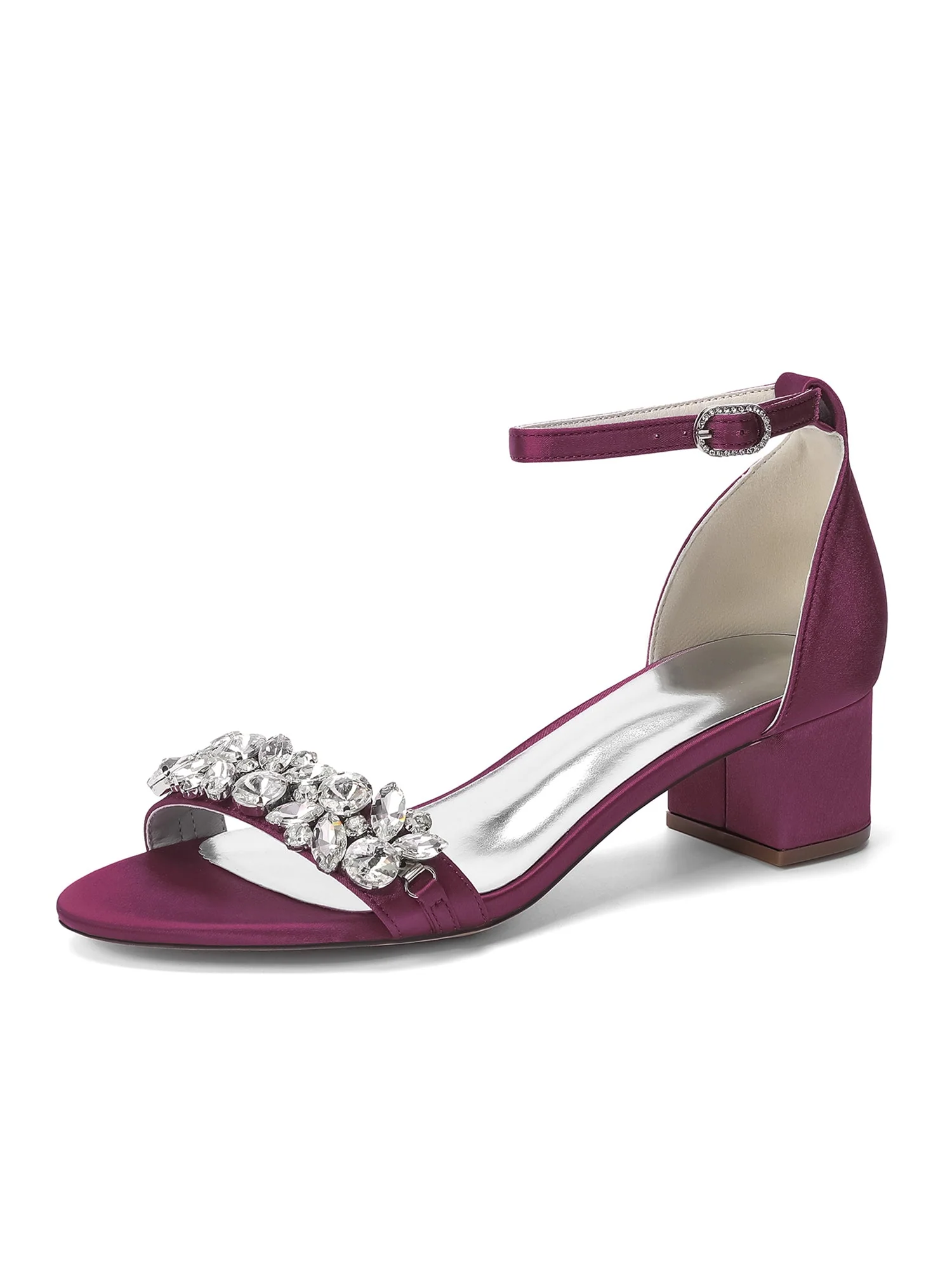 Stiletto-Sandalen mit Kristall-Blumenranke - Image 2