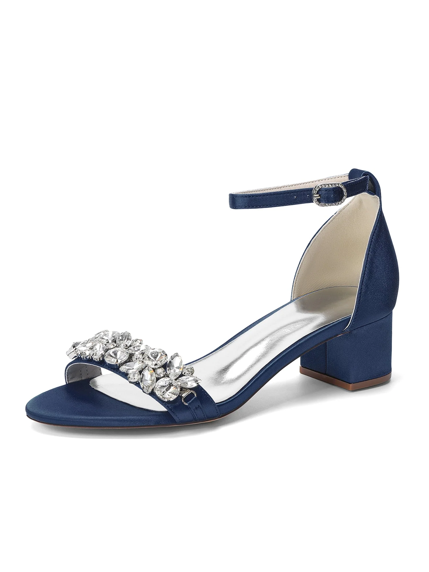 Stiletto-Sandalen mit Kristall-Blumenranke - Image 5