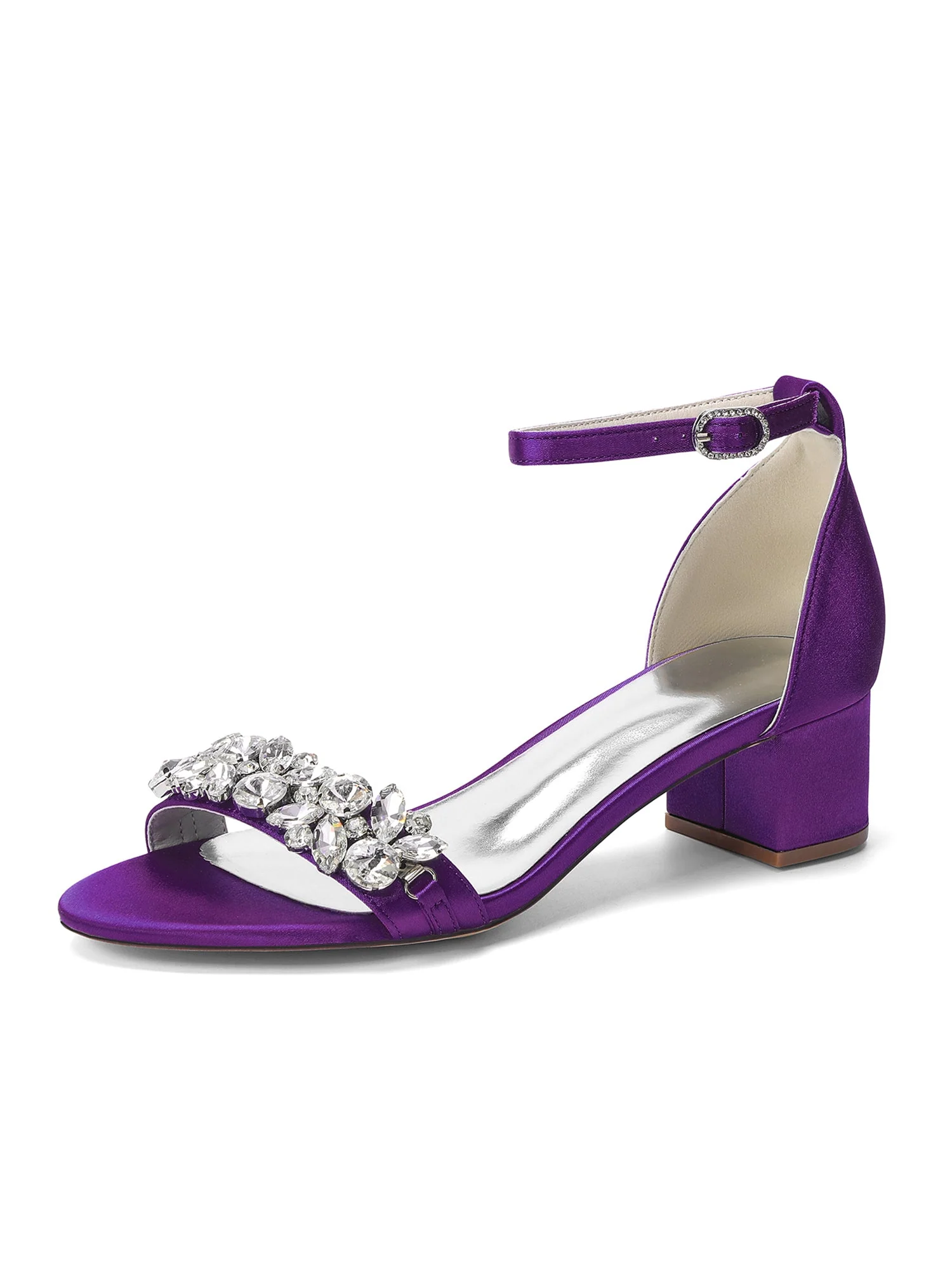 Stiletto-Sandalen mit Kristall-Blumenranke - Image 8