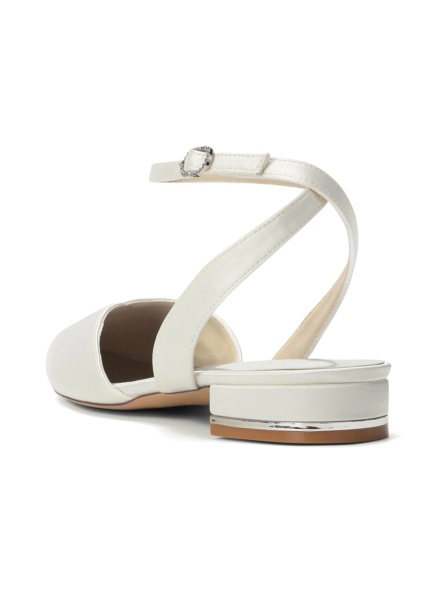 Satin Slingback Pumps mit Niedrigem Blockabsatz - Image 11