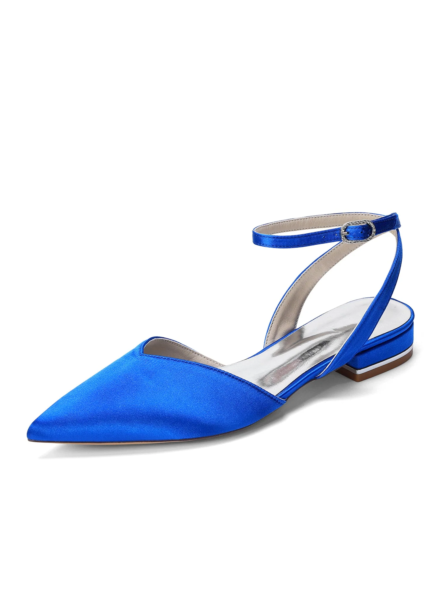 Satin Slingback Pumps mit Niedrigem Blockabsatz - Image 15