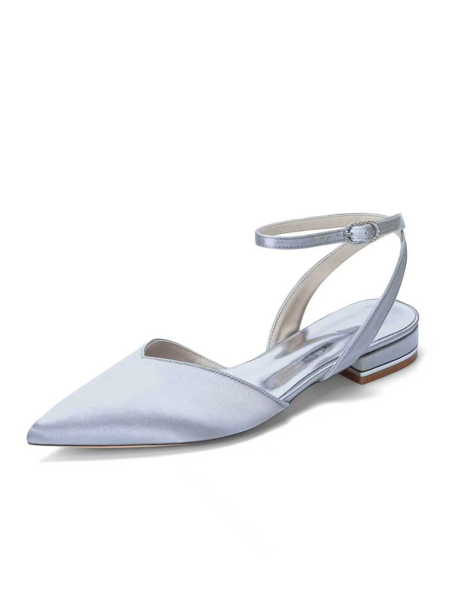 Satin Slingback Pumps mit Niedrigem Blockabsatz - Image 16