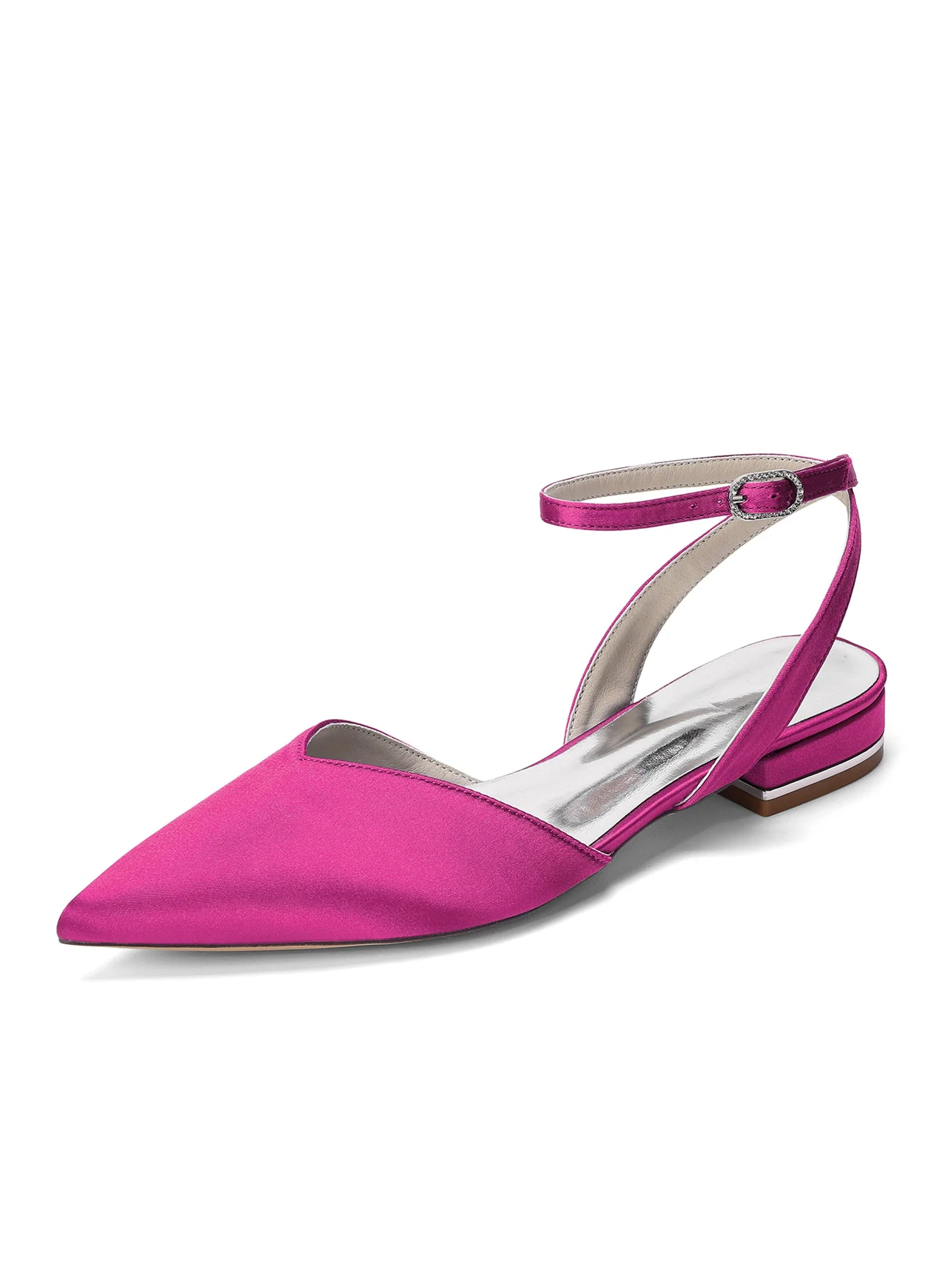 Satin Slingback Pumps mit Niedrigem Blockabsatz - Image 7