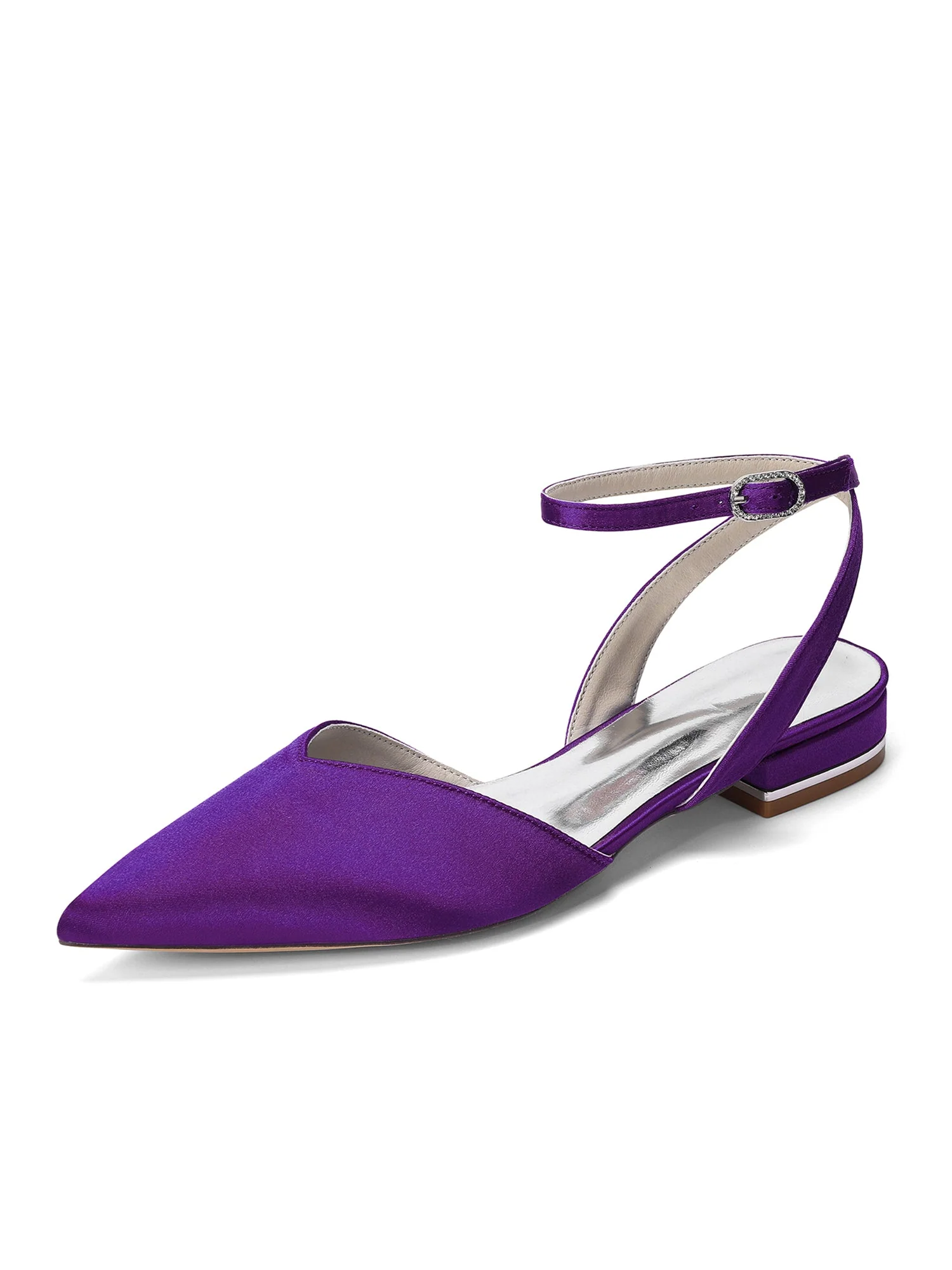 Satin Slingback Pumps mit Niedrigem Blockabsatz - Image 8
