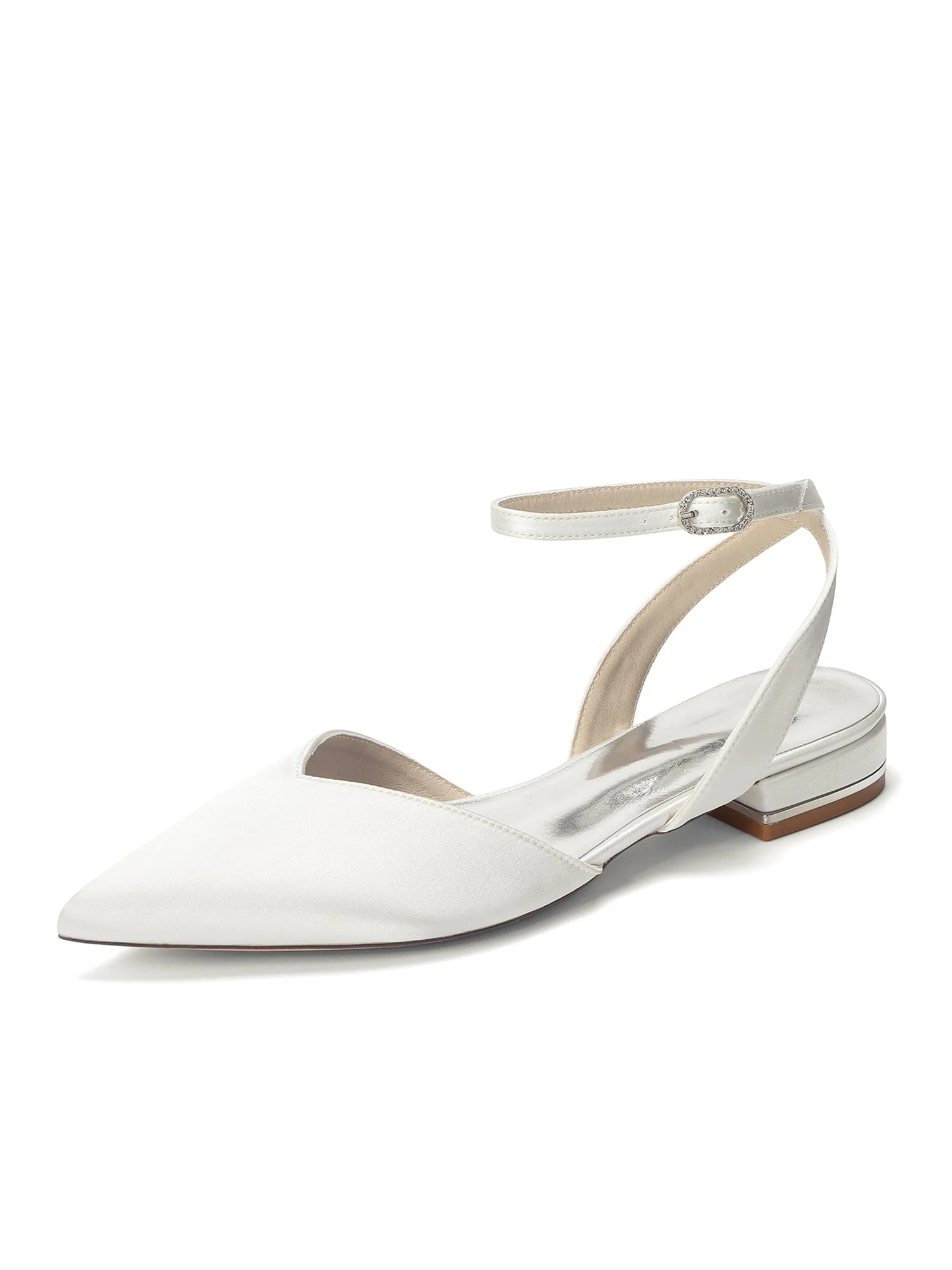 Satin Slingback Pumps mit Niedrigem Blockabsatz - Image 9