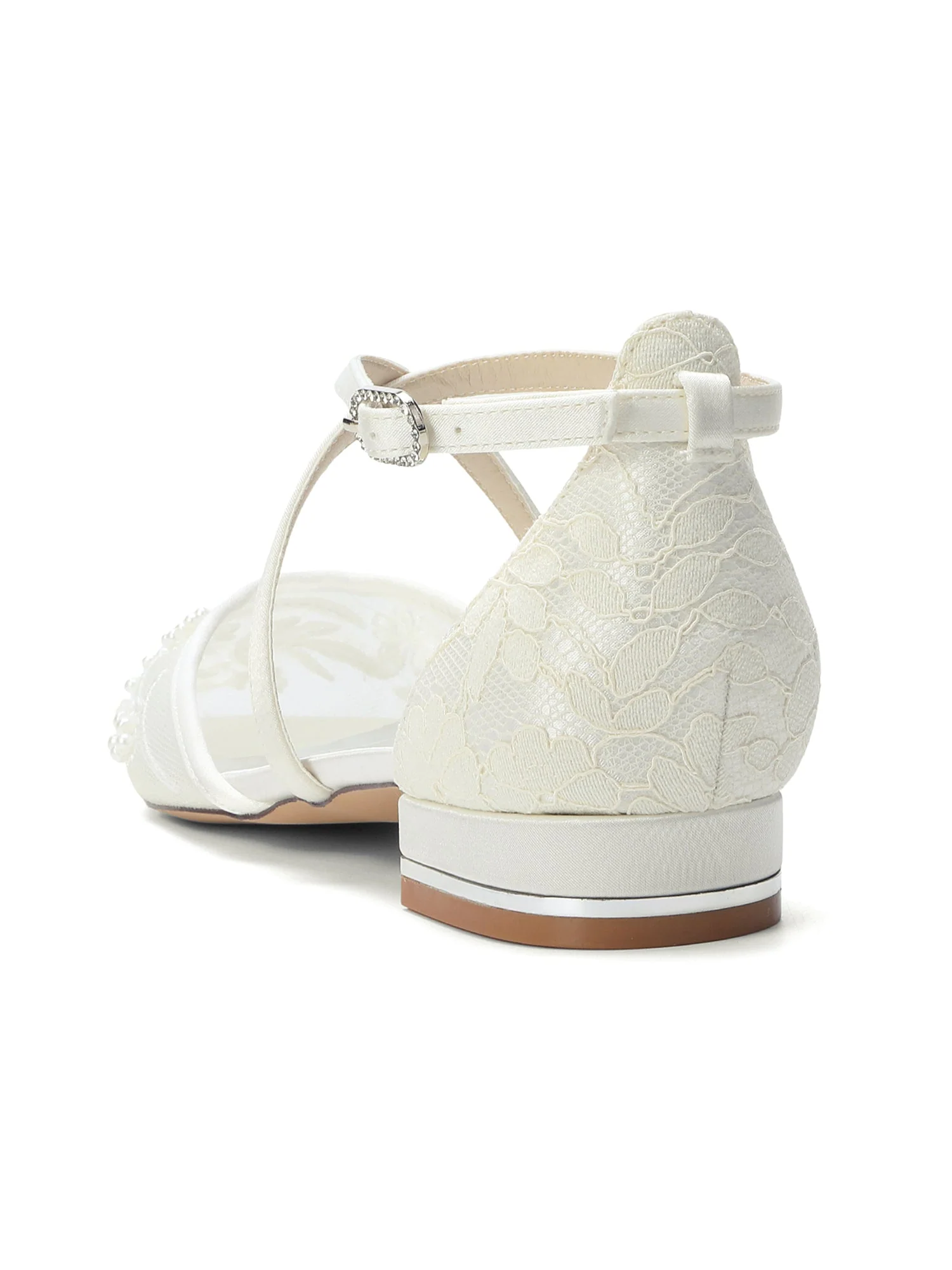 Mesh-Flats mit Kreuzriemen und Perlen - Image 5