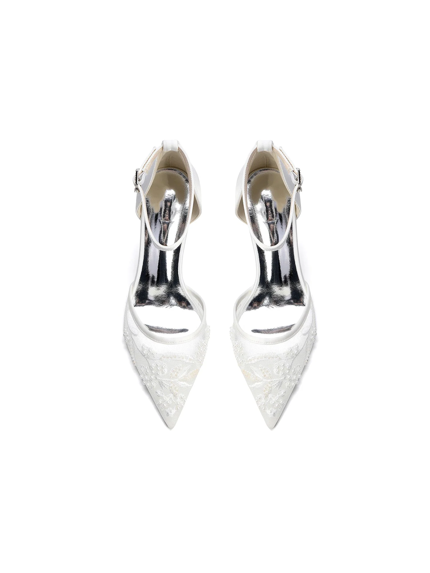 Pumps mit Blockabsatz und Perlenstickerei - Image 7