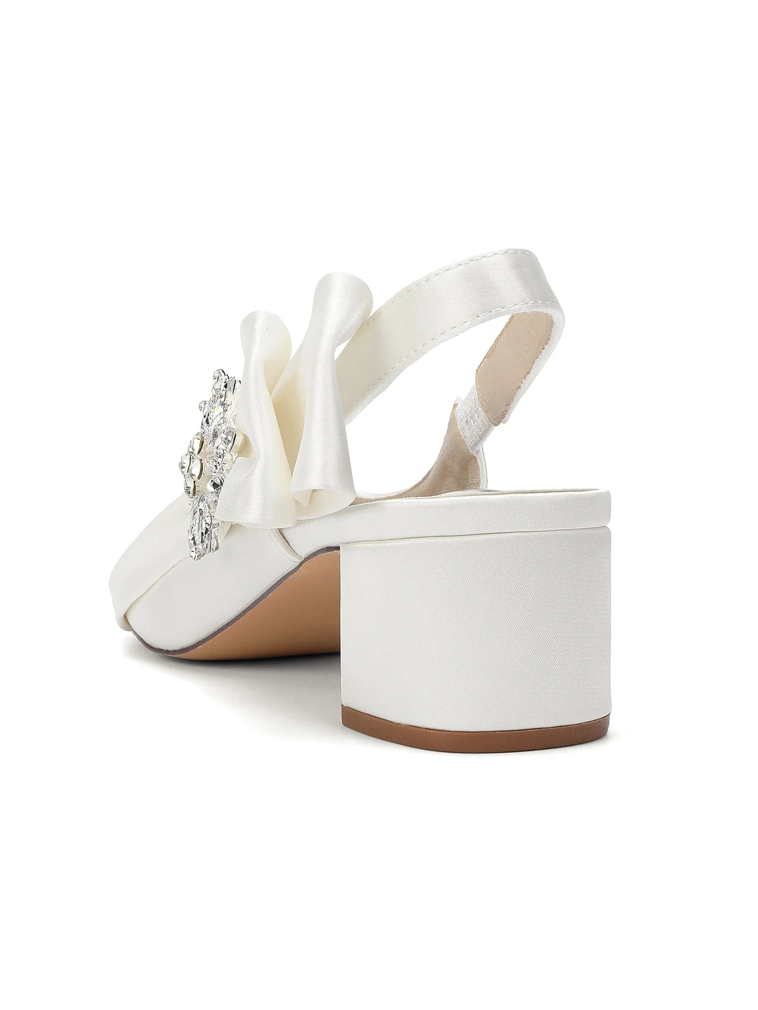 Slingback Pumps mit Kristallbrosche - Image 12