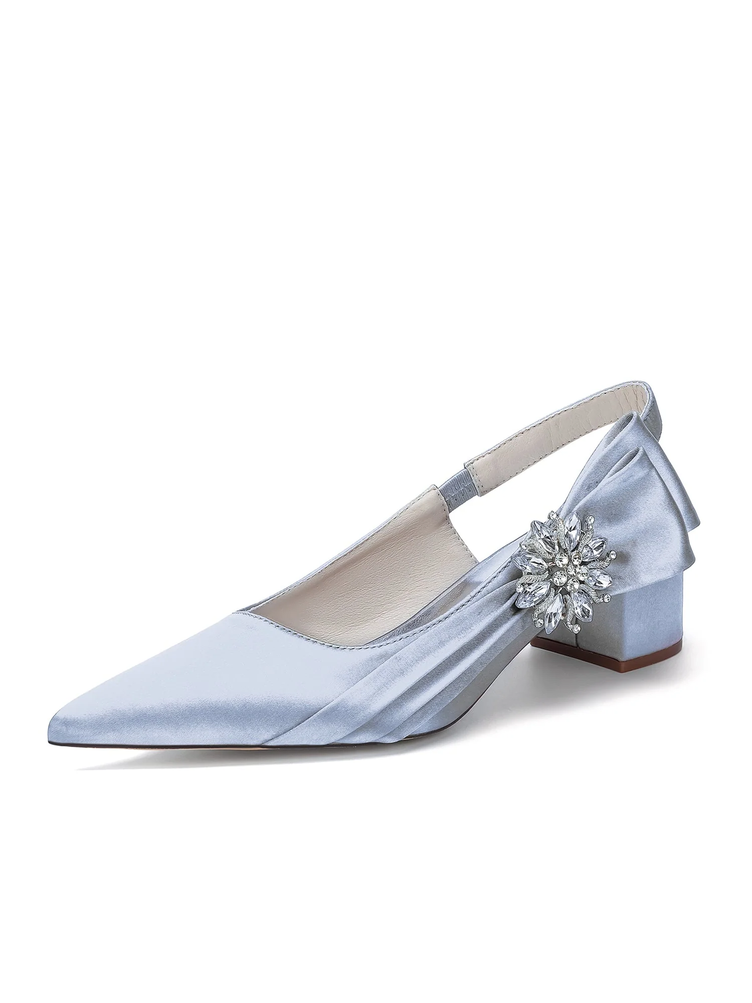Slingback Pumps mit Kristallbrosche - Image 16