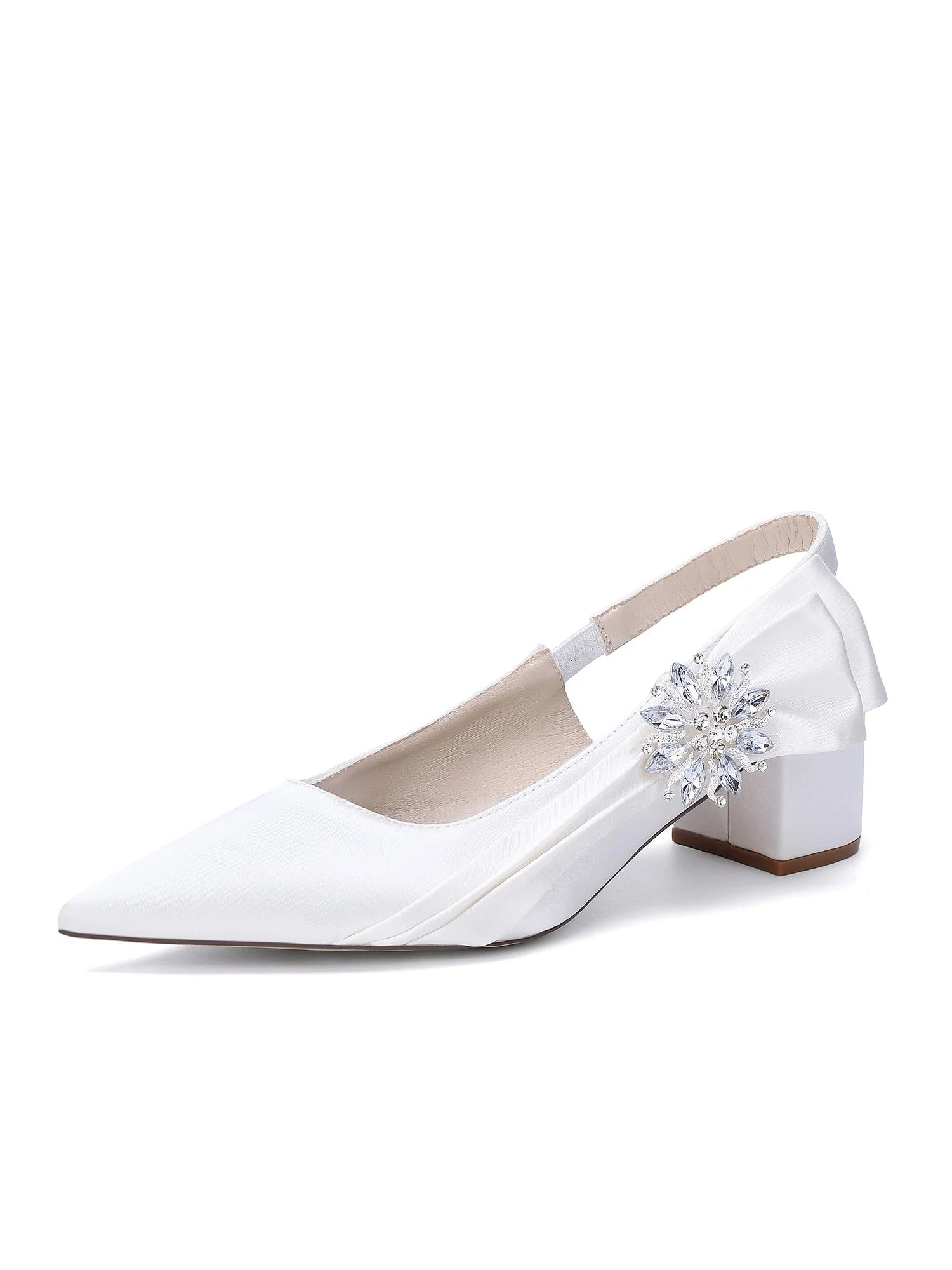 Slingback Pumps mit Kristallbrosche - Image 17