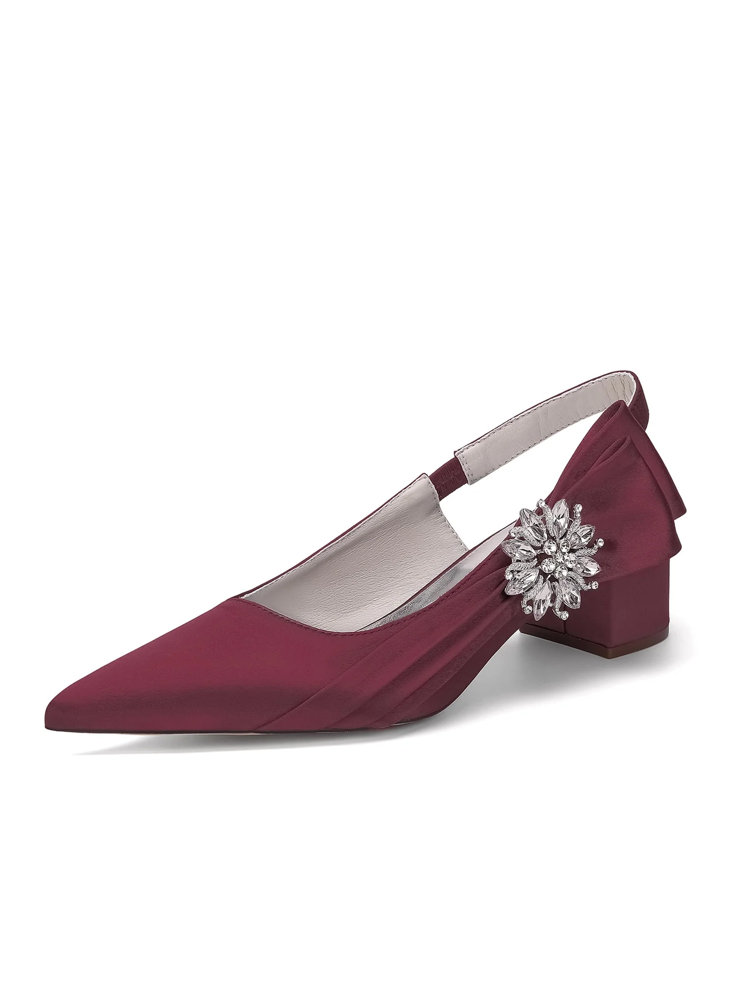Slingback Pumps mit Kristallbrosche - Image 2