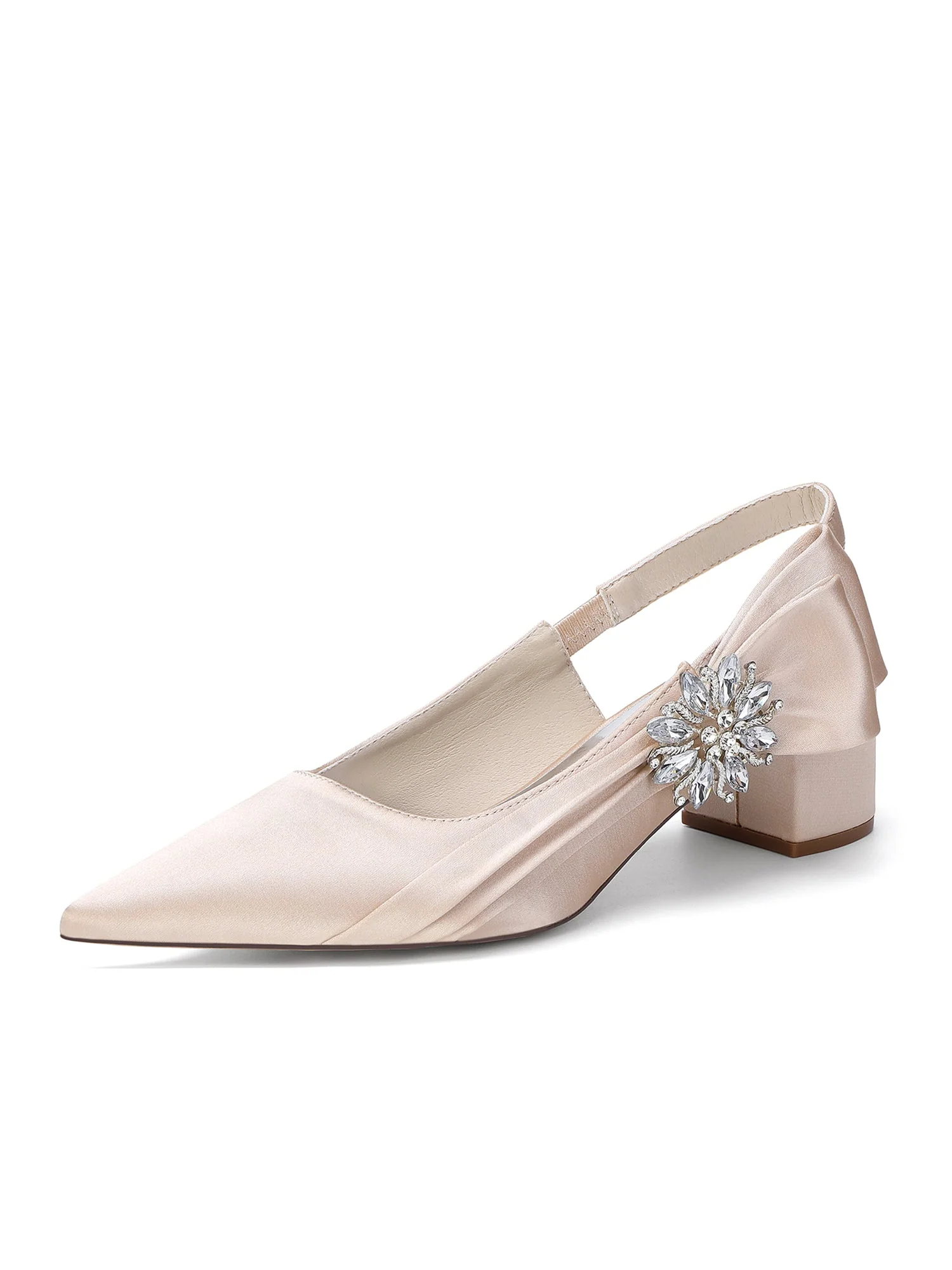 Slingback Pumps mit Kristallbrosche - Image 3