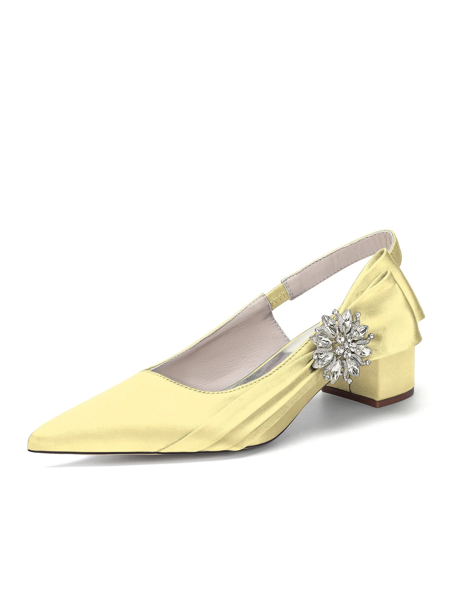 Slingback Pumps mit Kristallbrosche - Image 4