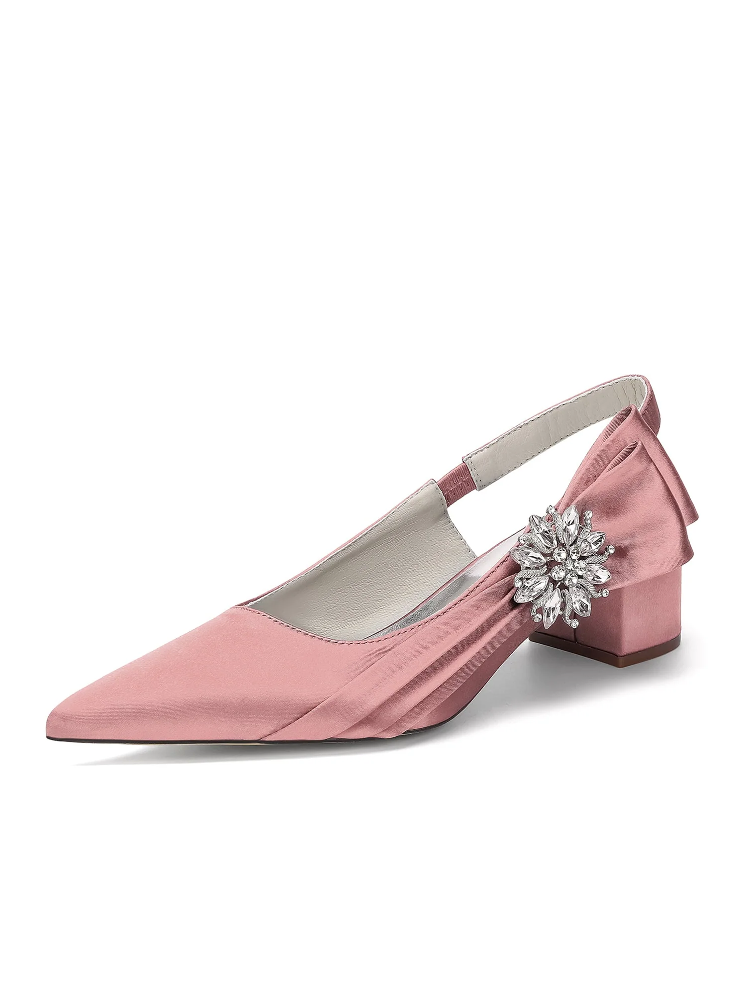 Slingback Pumps mit Kristallbrosche - Image 6