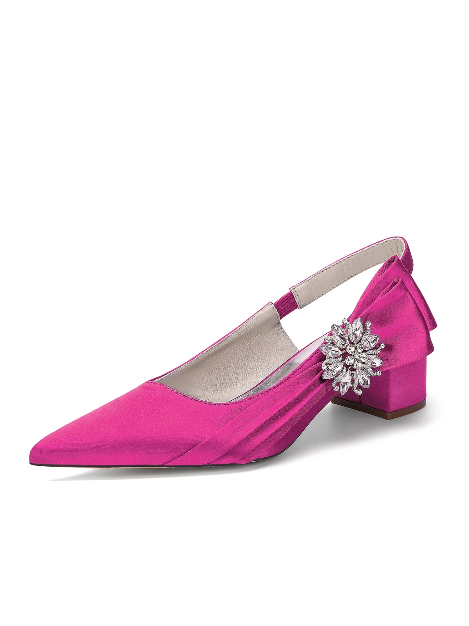 Slingback Pumps mit Kristallbrosche - Image 7