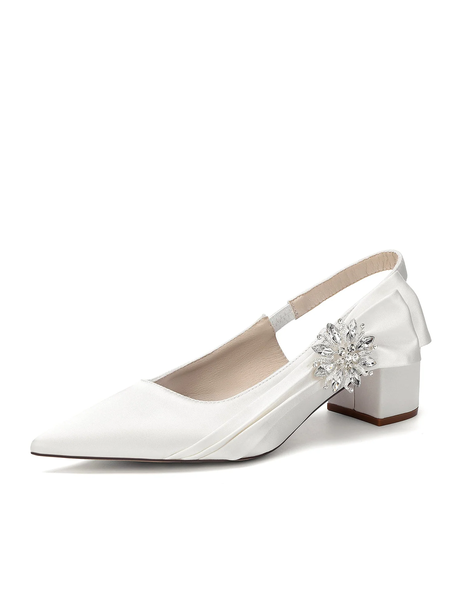 Slingback Pumps mit Kristallbrosche - Image 9