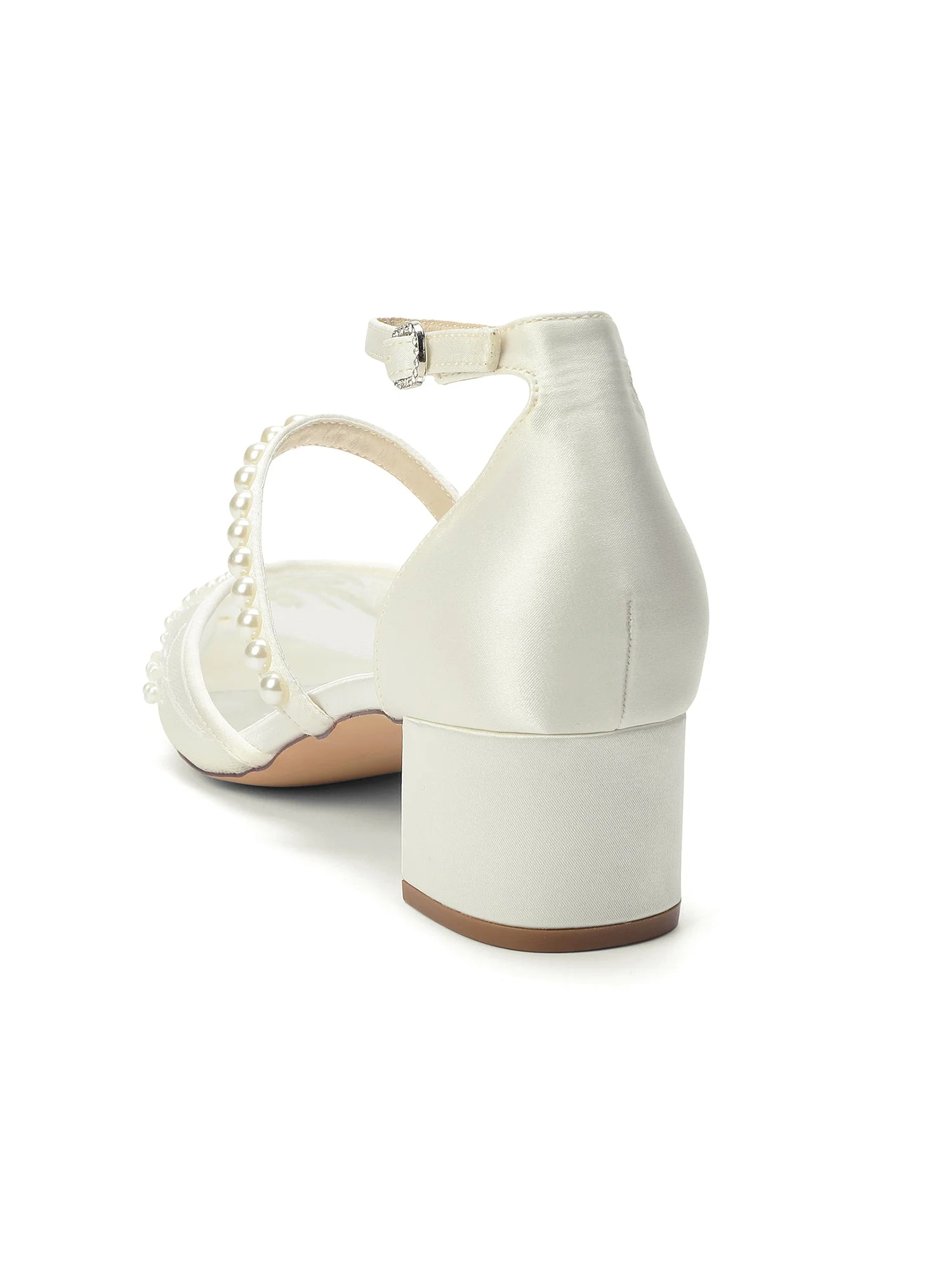 Mesh-Pumps mit Blockabsatz und Perlenriemen - Image 6
