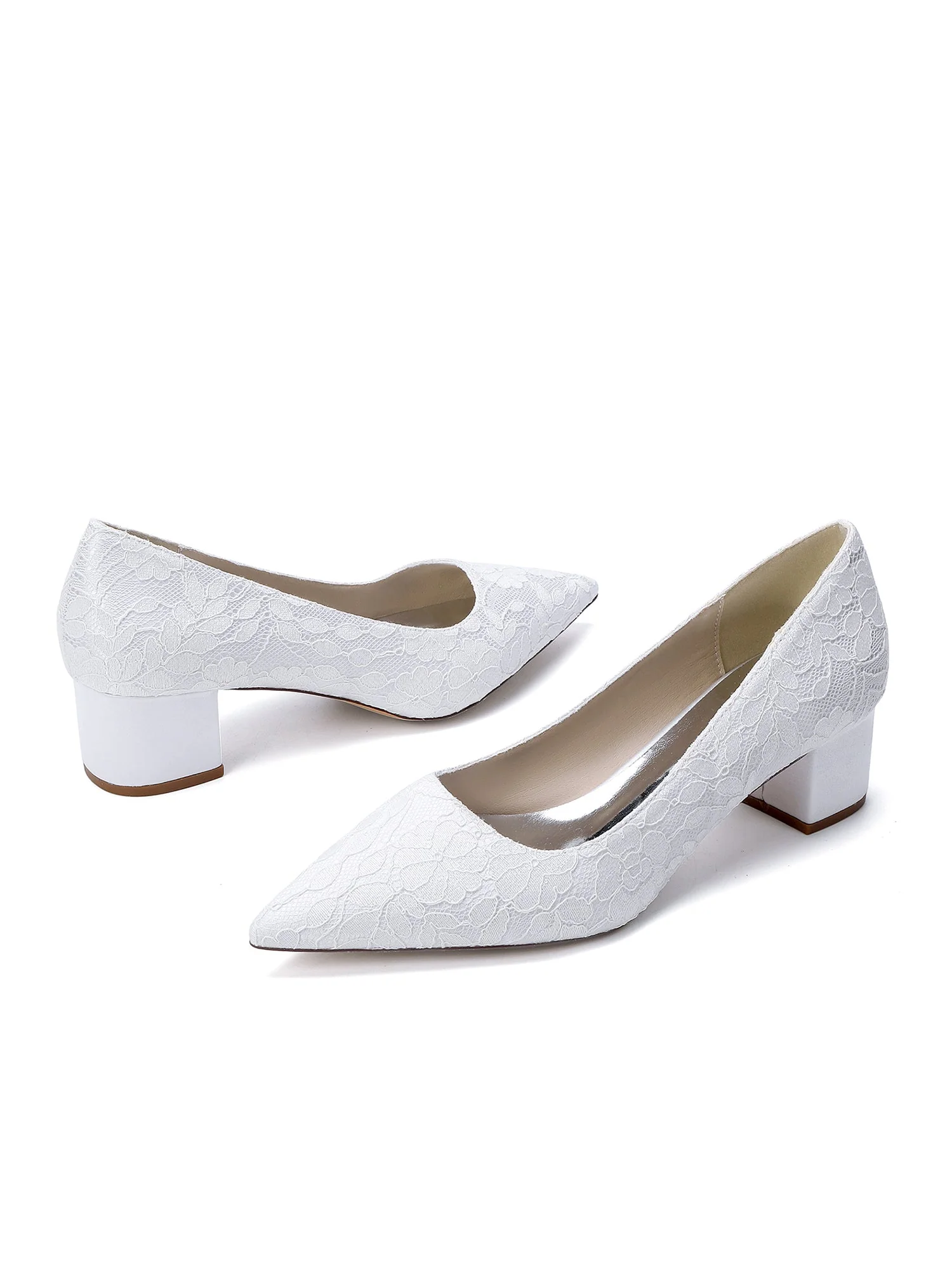 Spitze Pumps mit Spitze und Blockabsatz - Image 9