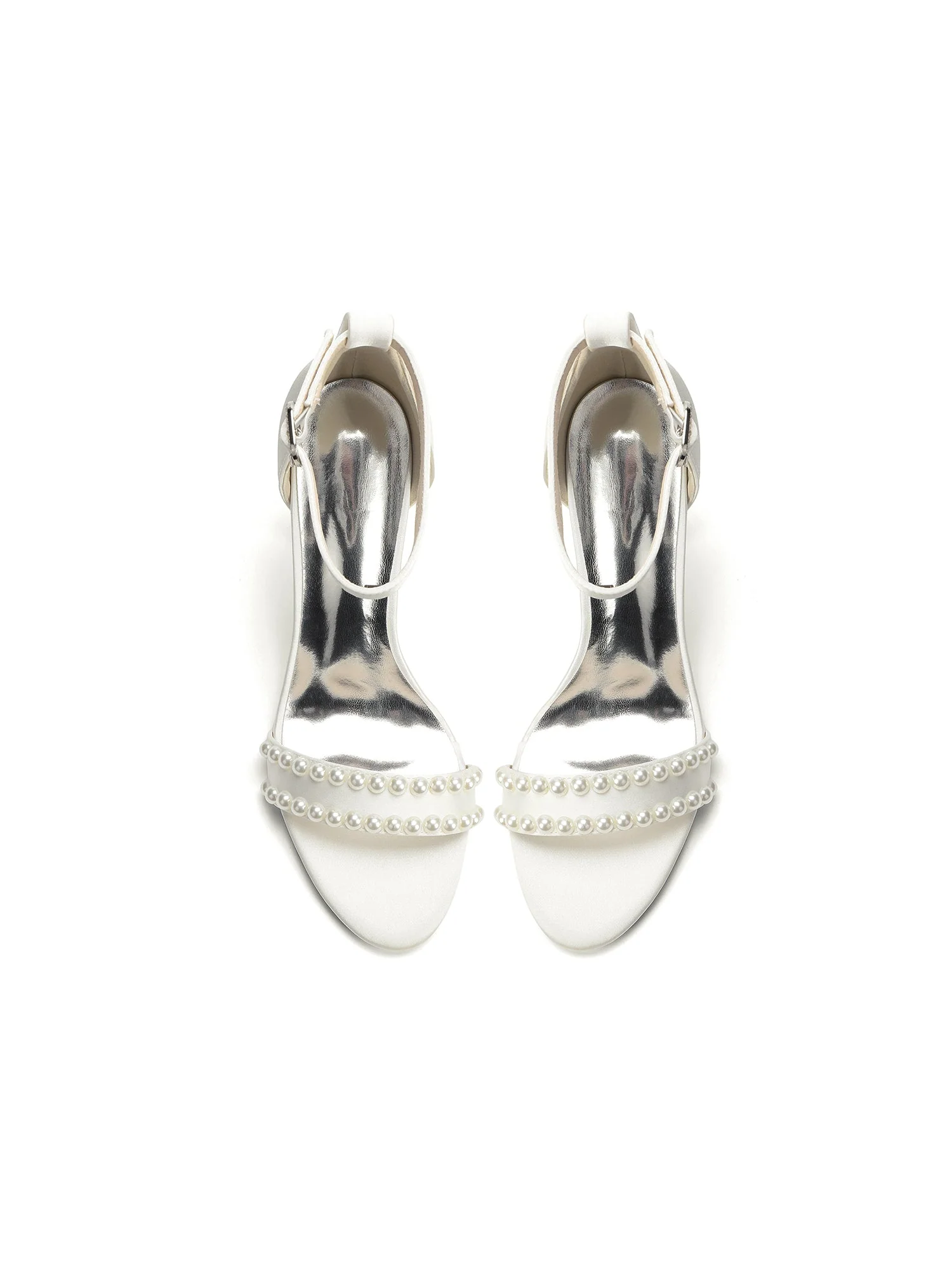 Stiletto-Sandalen mit Perlen-Knöchelriemen - Image 12