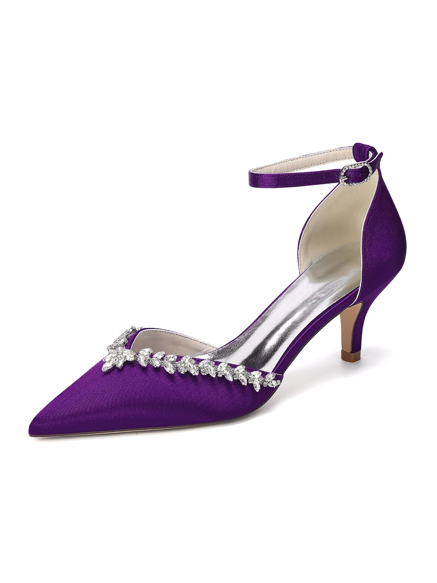 Glamouröse spitze Kitten-Heels mit Strass - Image 8