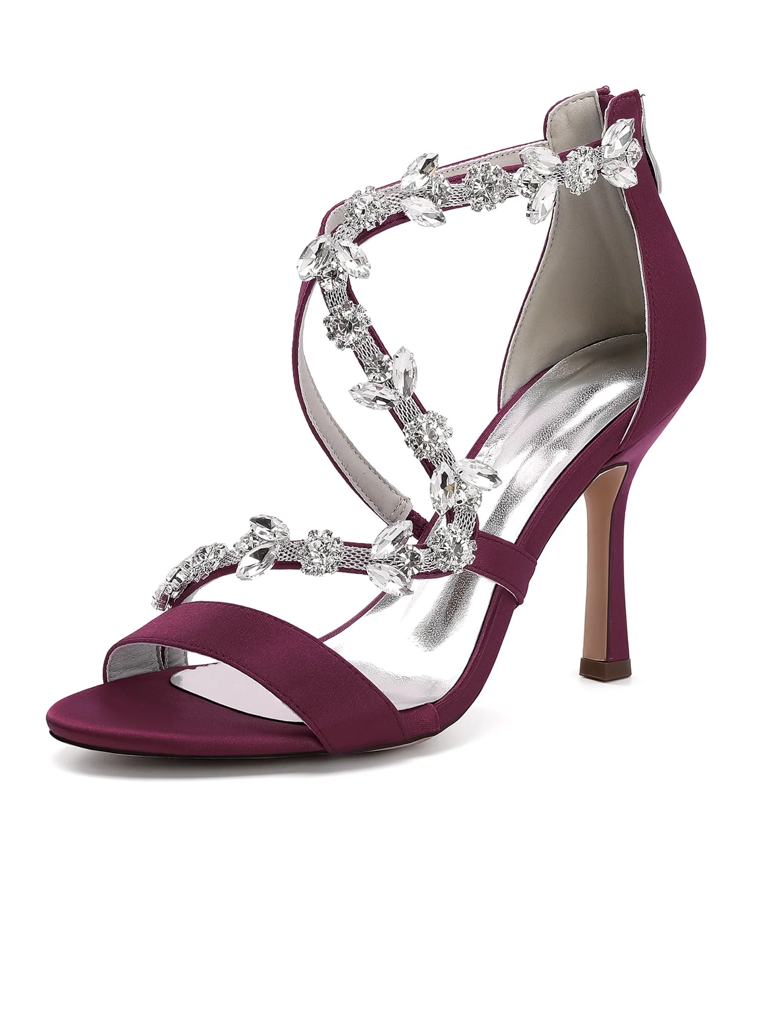 Sandalen mit Kristallranken und Stilettoabsatz - Image 2