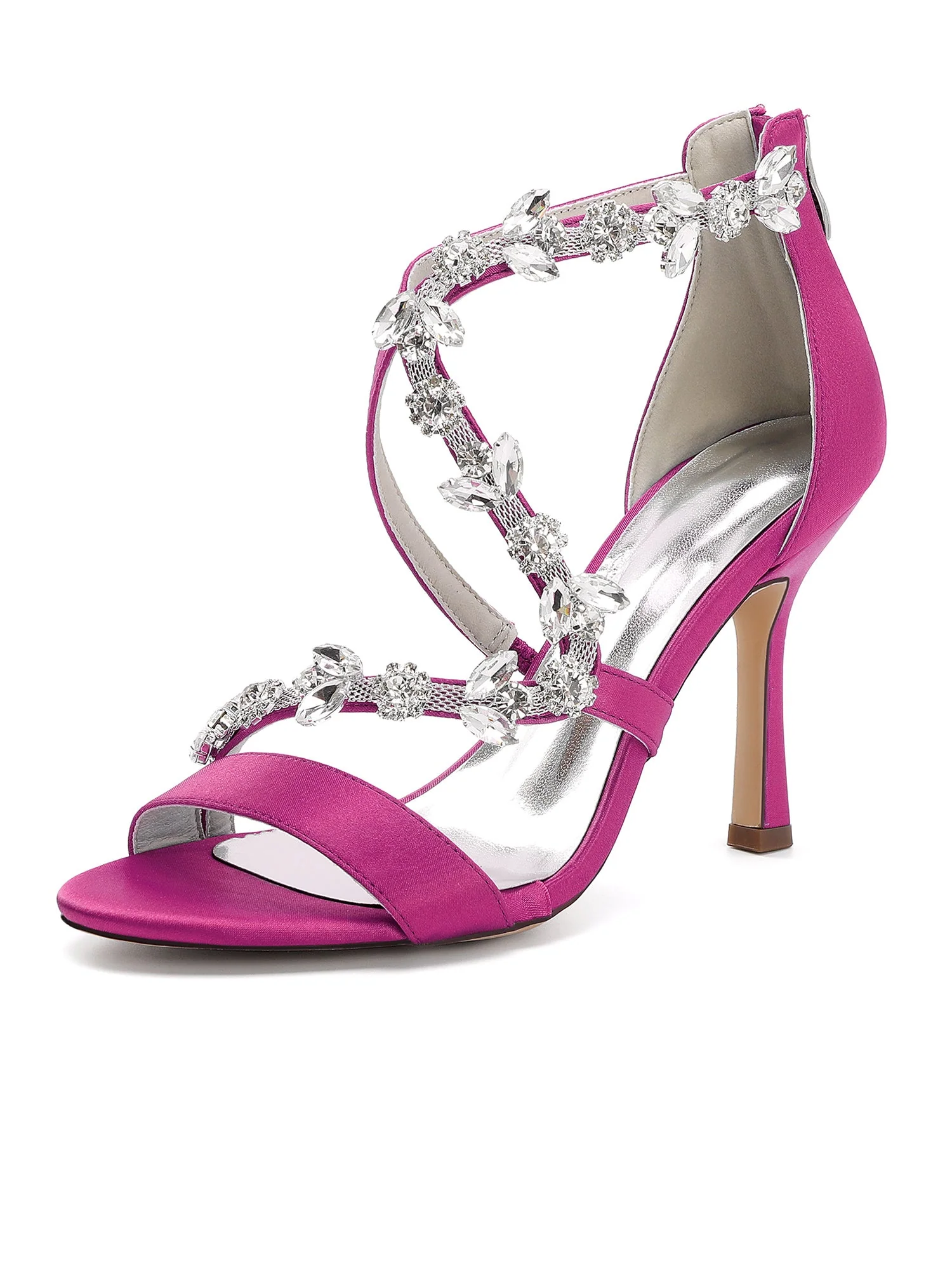 Sandalen mit Kristallranken und Stilettoabsatz - Image 7