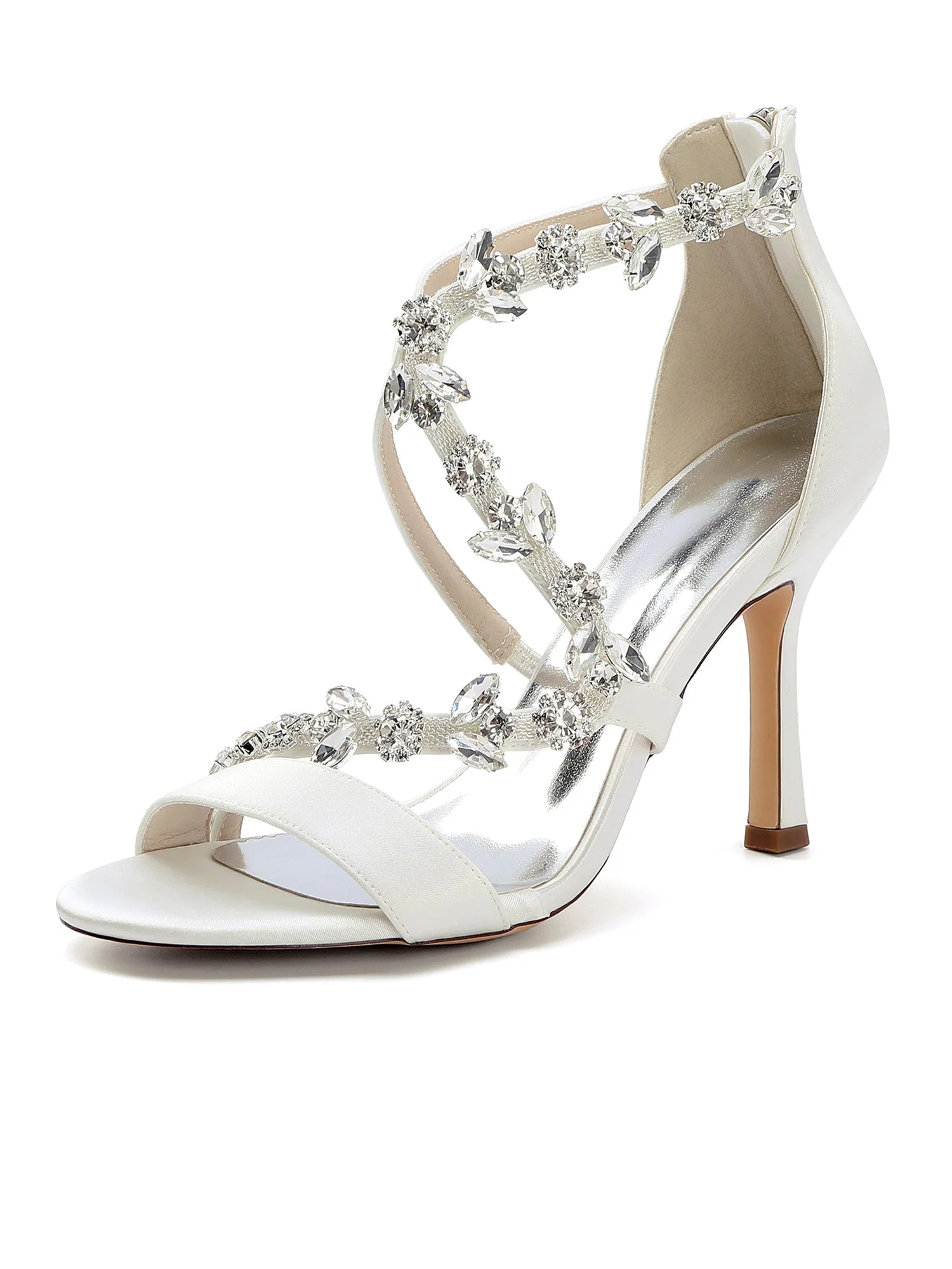 Sandalen mit Kristallranken und Stilettoabsatz - Image 9