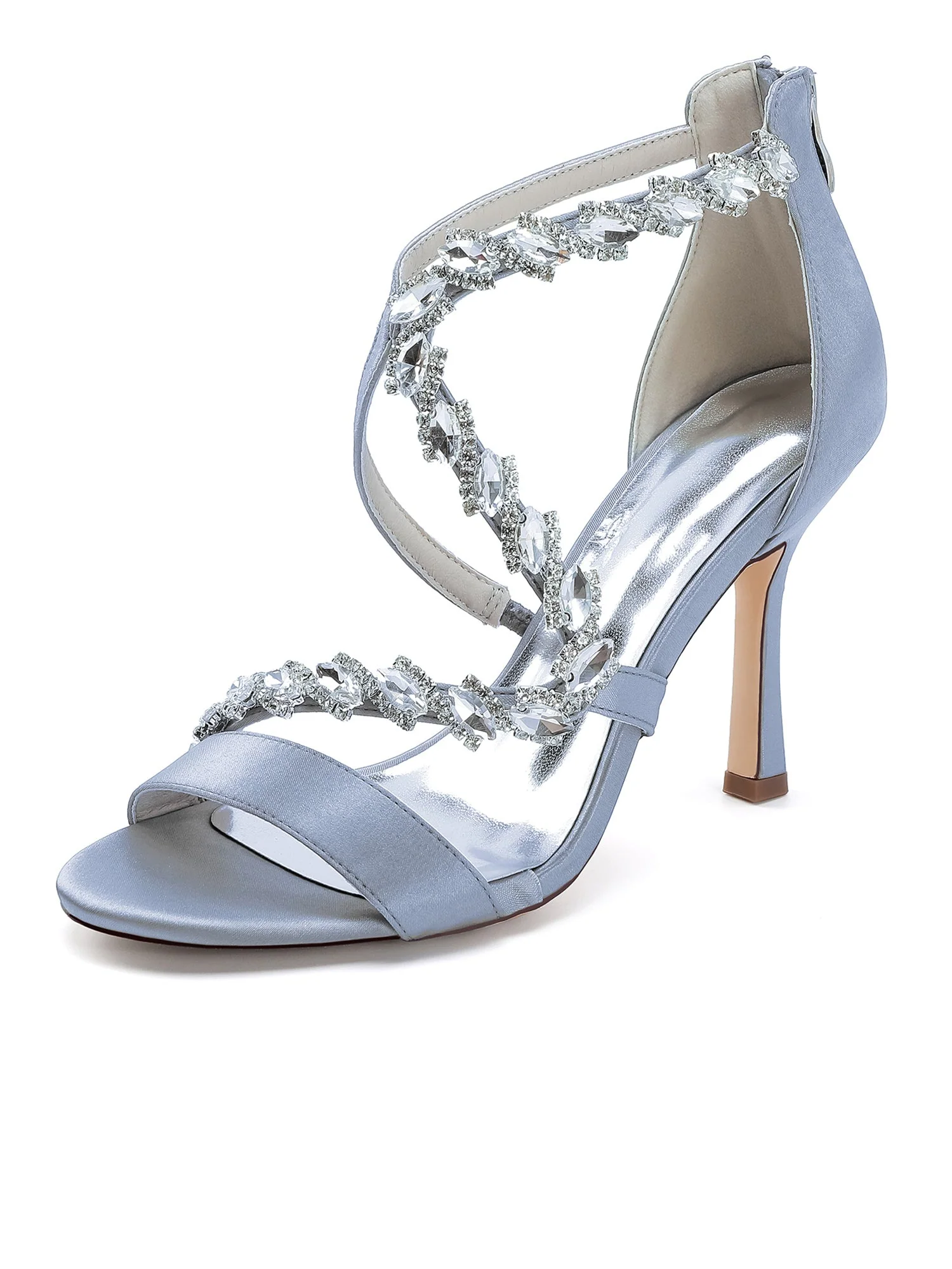 Sandalen mit Kristallverzierung und Riemchen mit Stilettoabsatz - Image 12