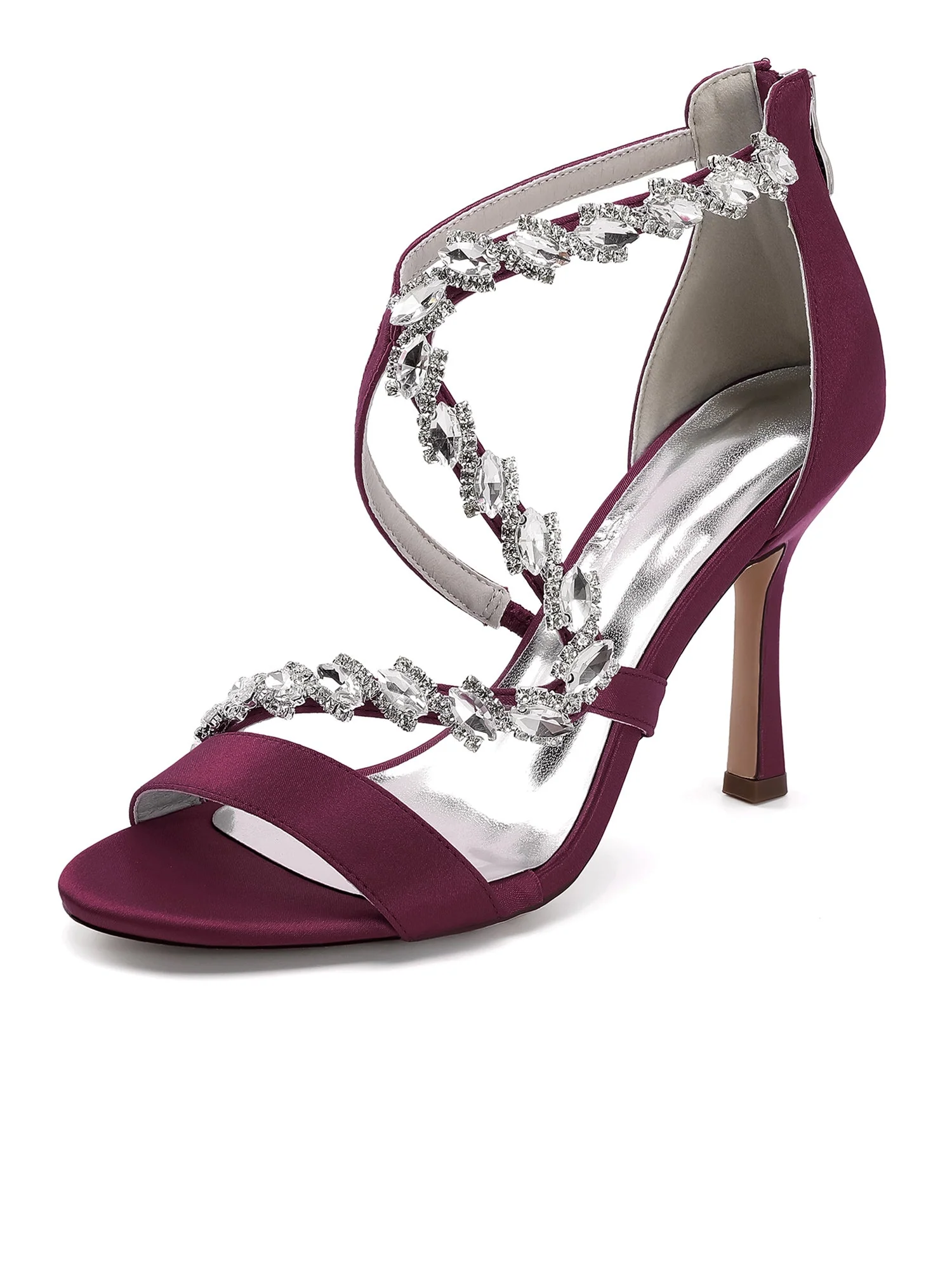 Sandalen mit Kristallverzierung und Riemchen mit Stilettoabsatz - Image 2