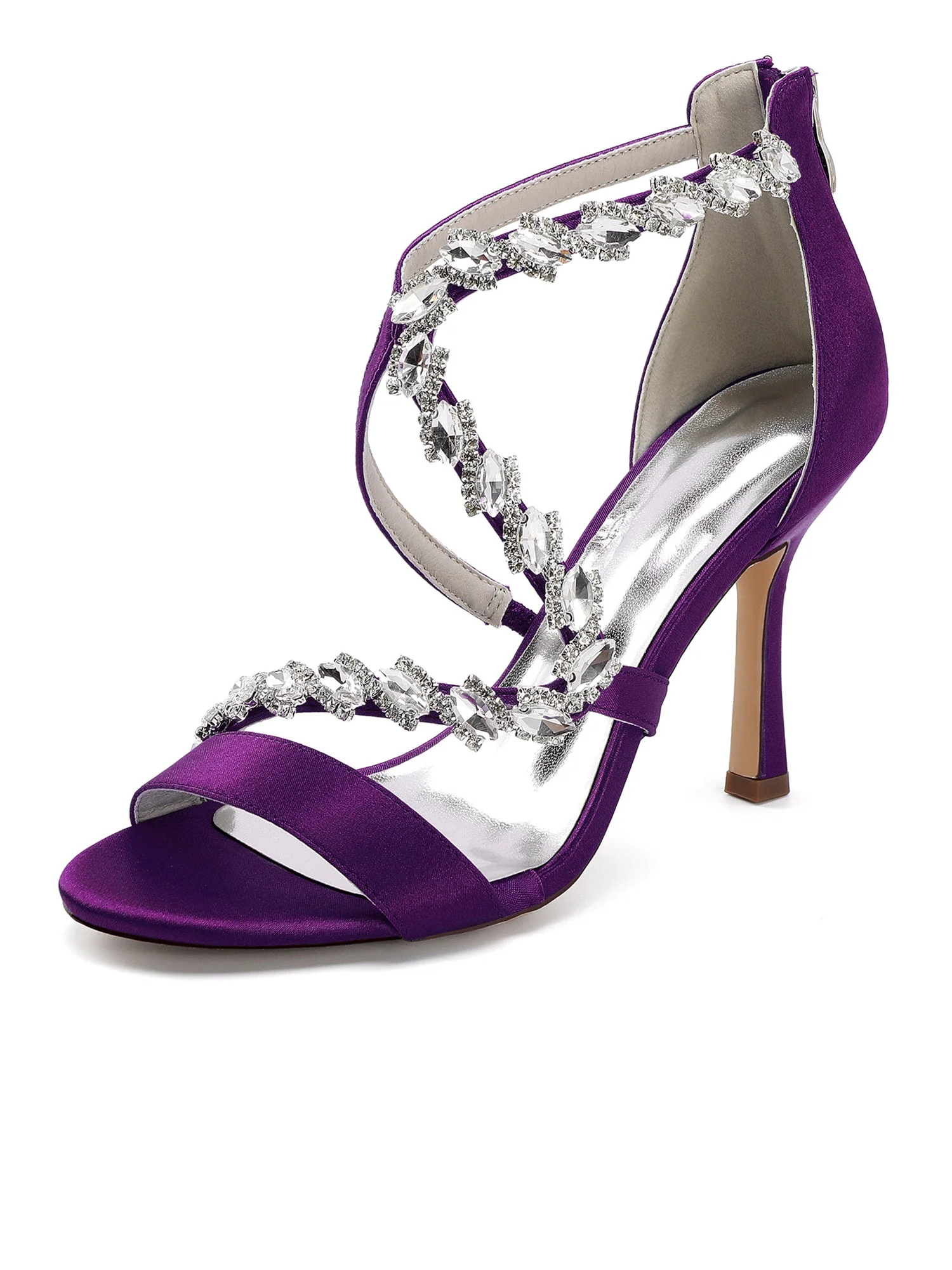 Sandalen mit Kristallverzierung und Riemchen mit Stilettoabsatz - Image 8