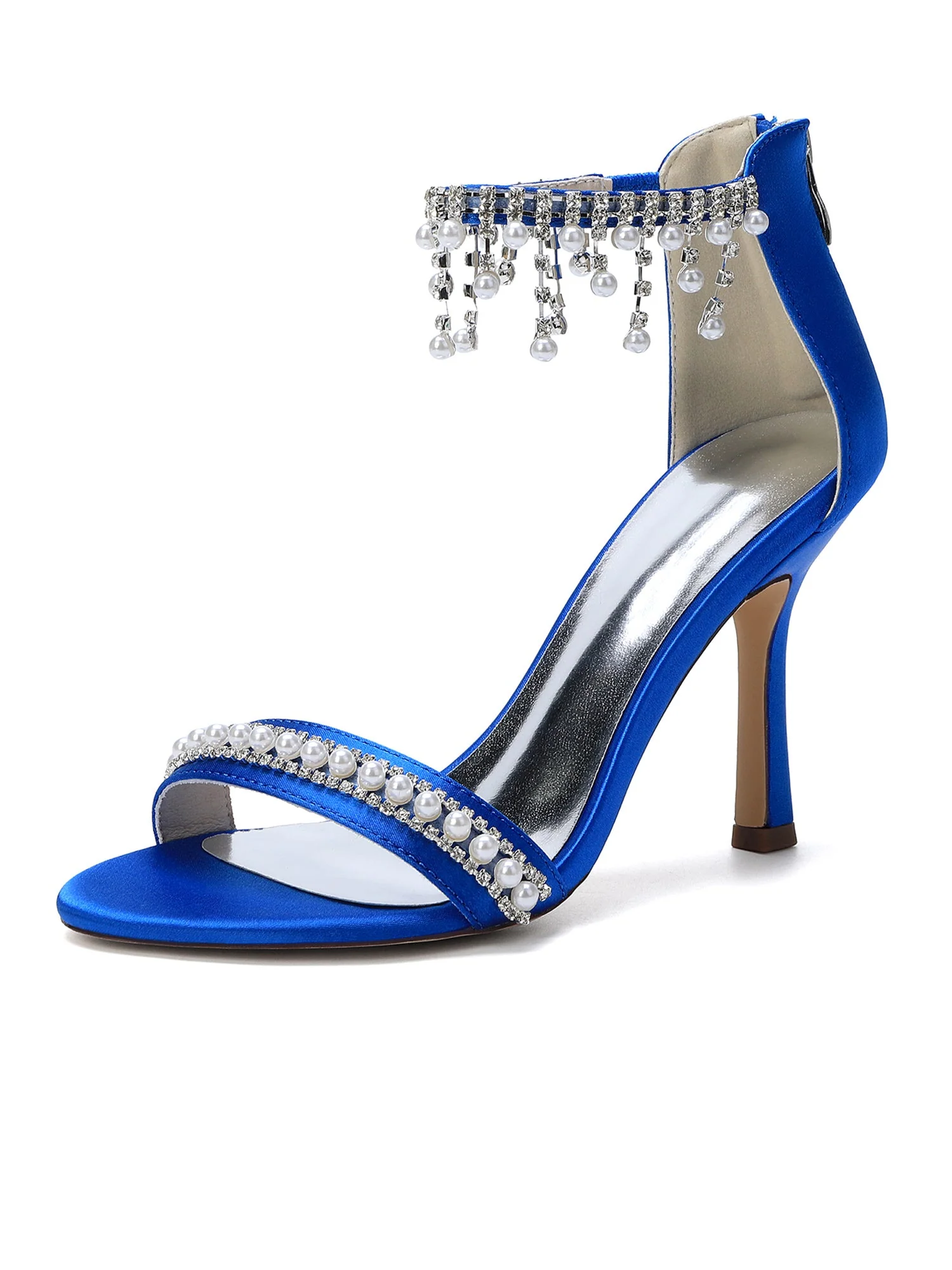 Sandalen mit Asymmetrischer Kristallblumenranke - Image 11