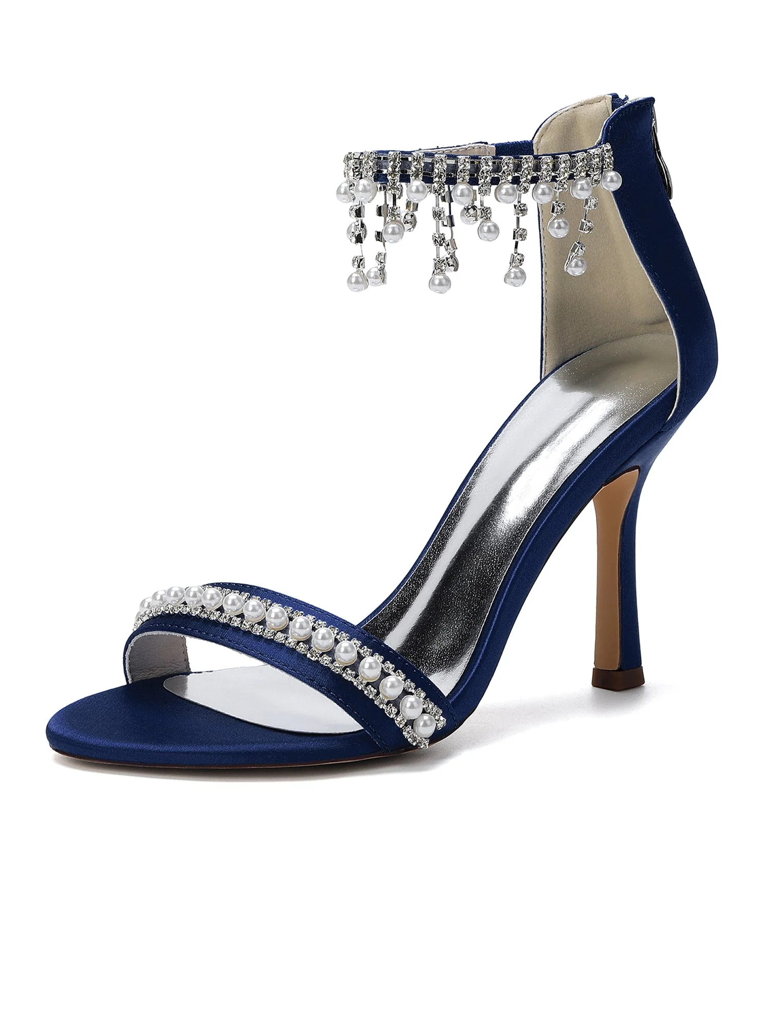 Sandalen mit Asymmetrischer Kristallblumenranke - Image 5