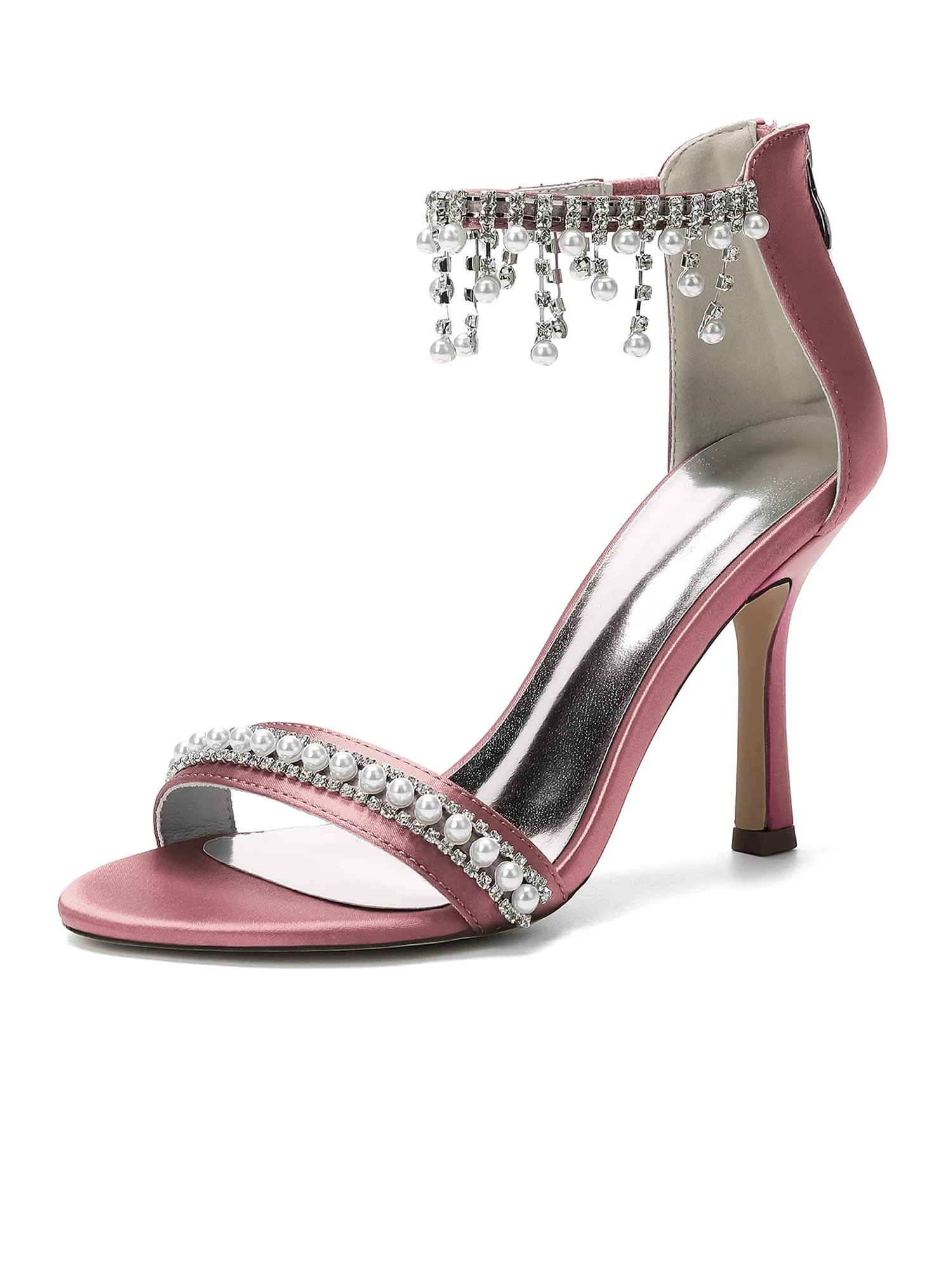 Sandalen mit Asymmetrischer Kristallblumenranke - Image 6