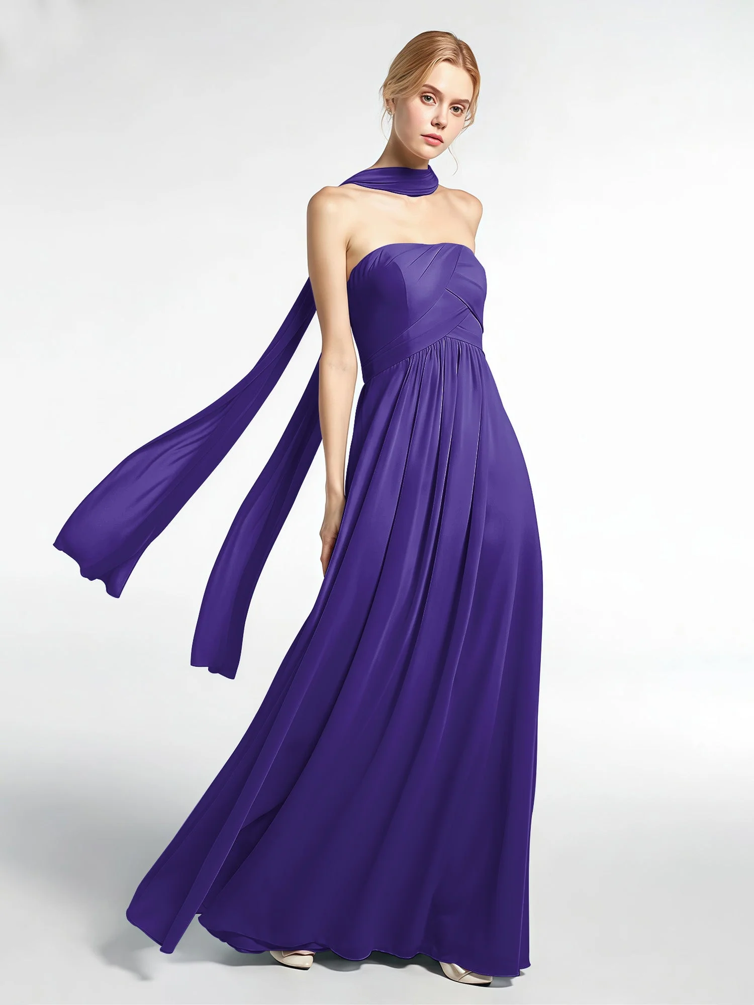 Babaroni Chiffon-Schal mit Seiden-Haptik - Image 111