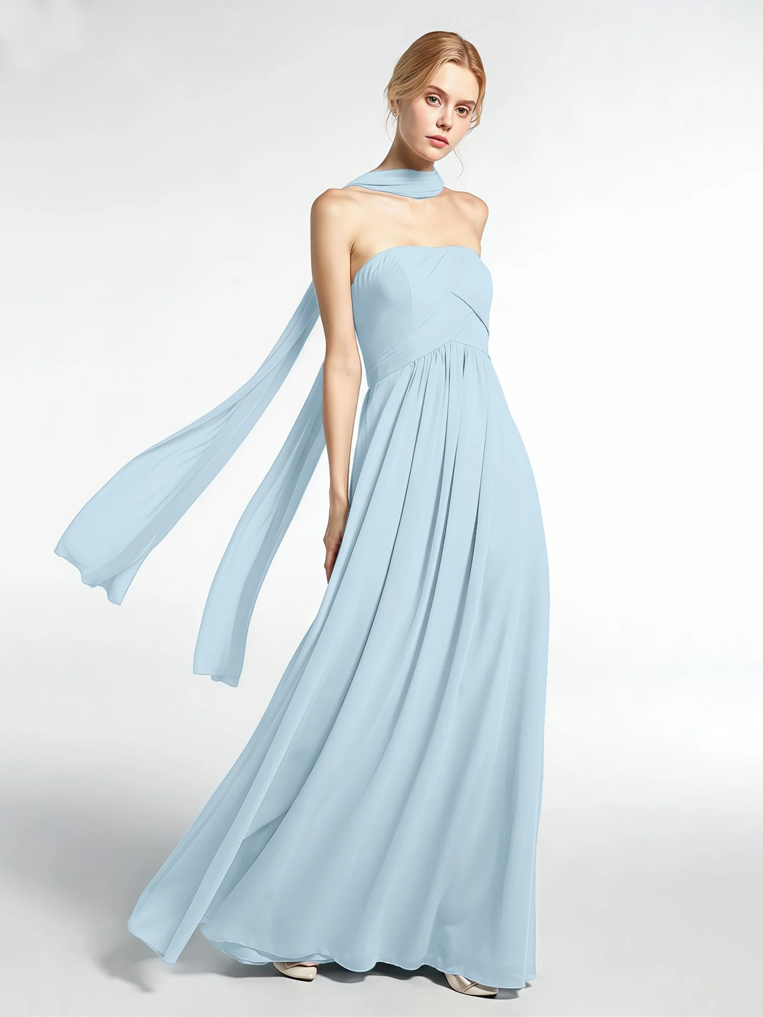 Babaroni Chiffon-Schal mit Seiden-Haptik - Image 121