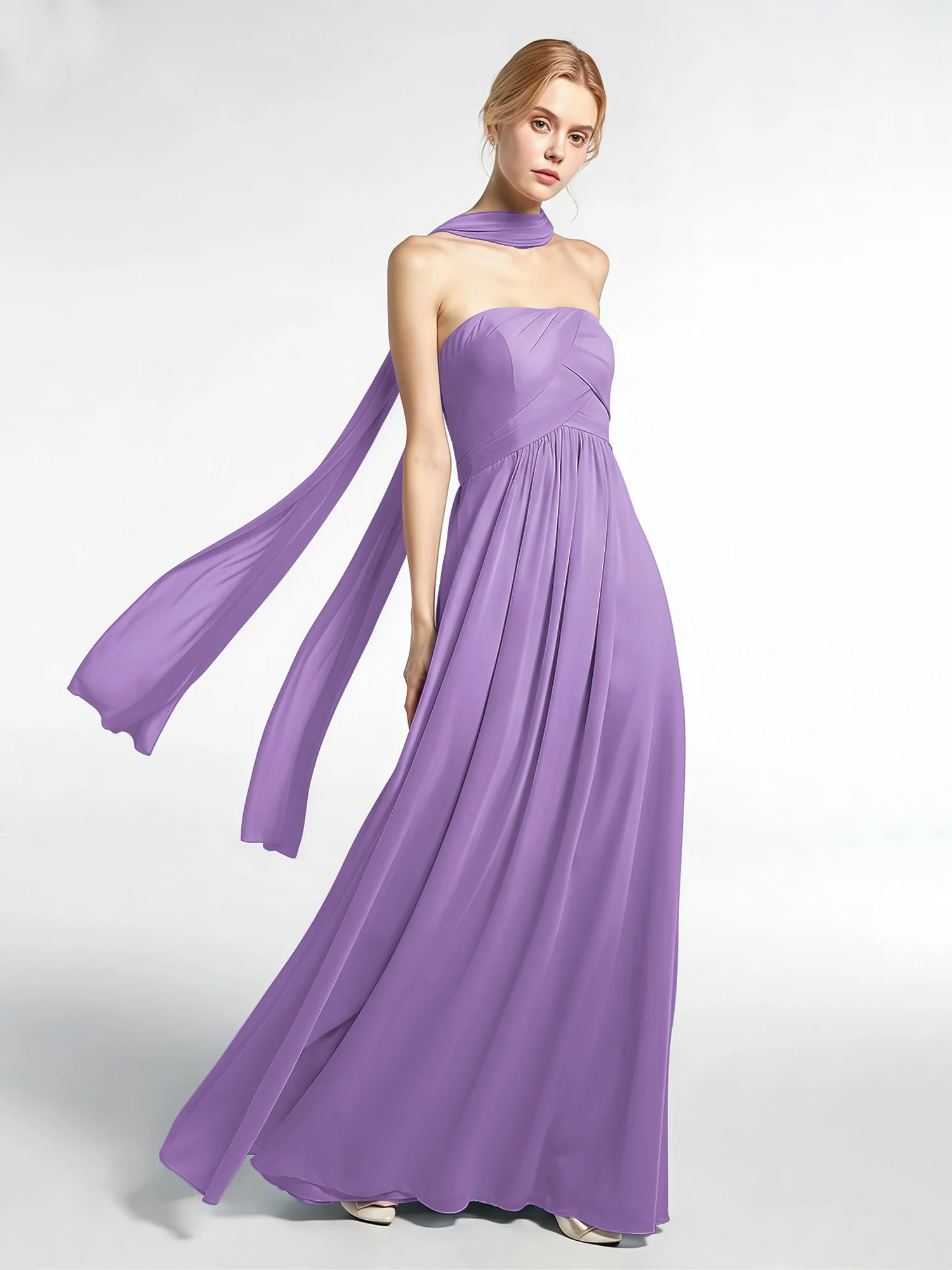 Babaroni Chiffon-Schal mit Seiden-Haptik - Image 133
