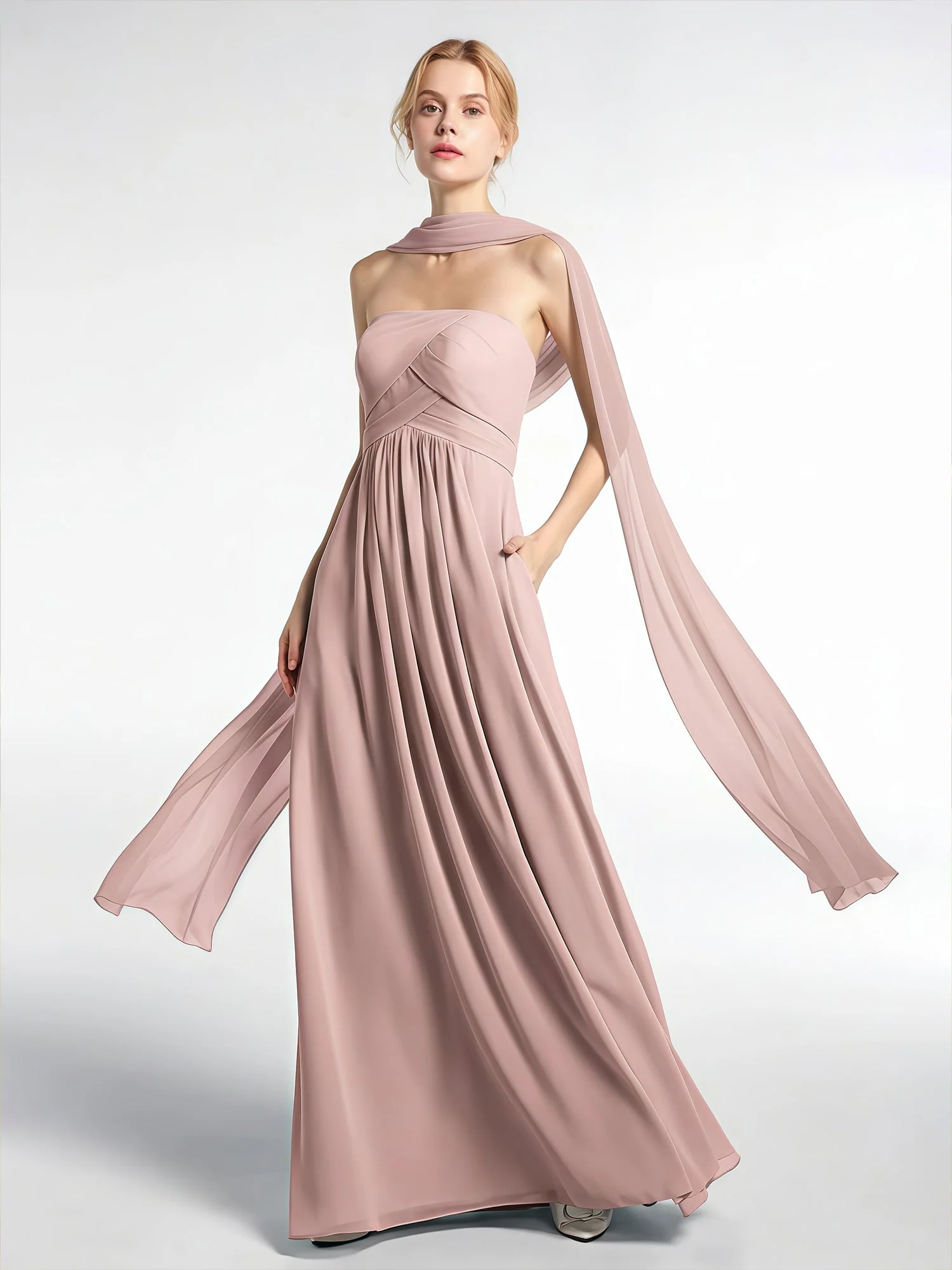 Babaroni Chiffon-Schal mit Seiden-Haptik - Image 147