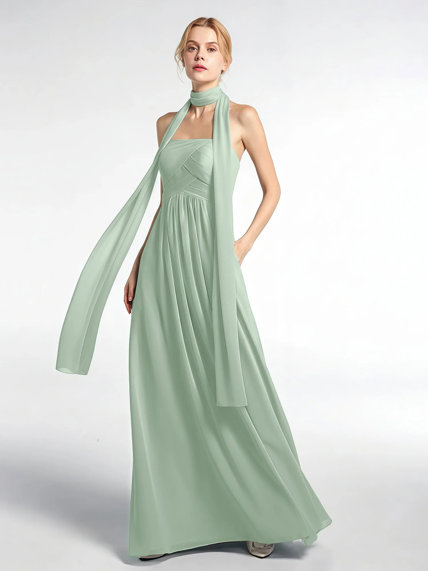 Babaroni Chiffon-Schal mit Seiden-Haptik - Image 2