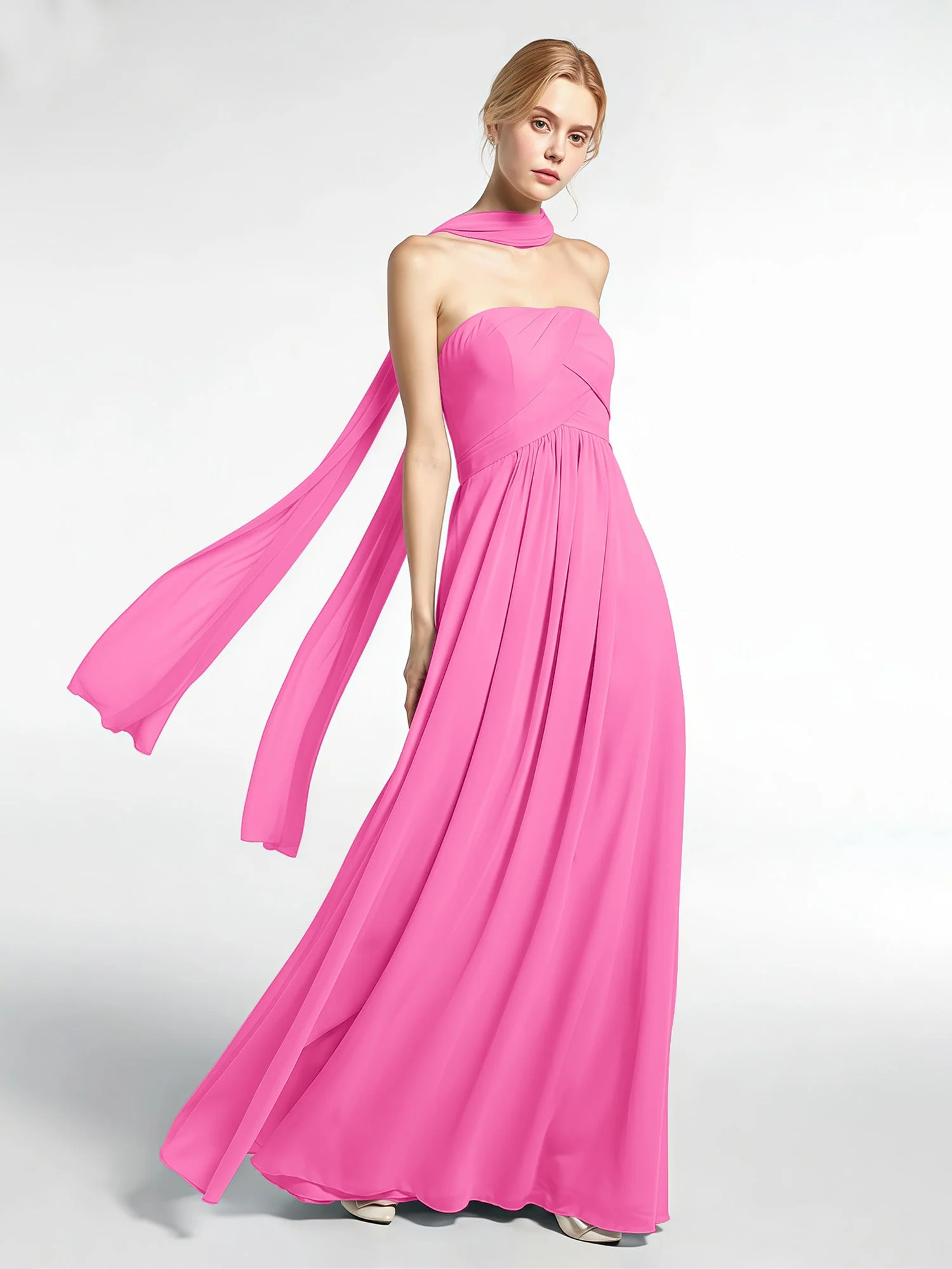 Babaroni Chiffon-Schal mit Seiden-Haptik - Image 3