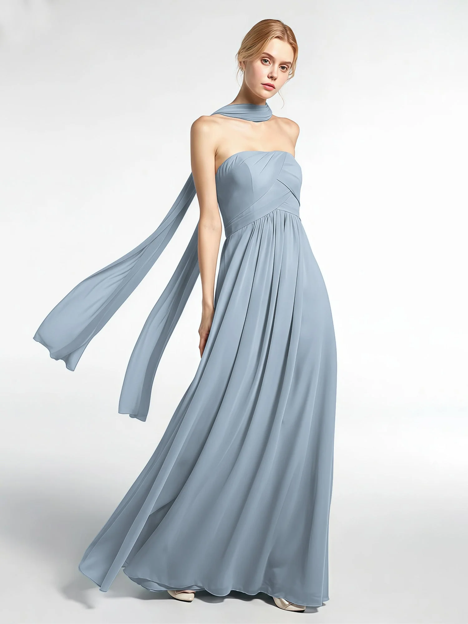 Babaroni Chiffon-Schal mit Seiden-Haptik - Image 37