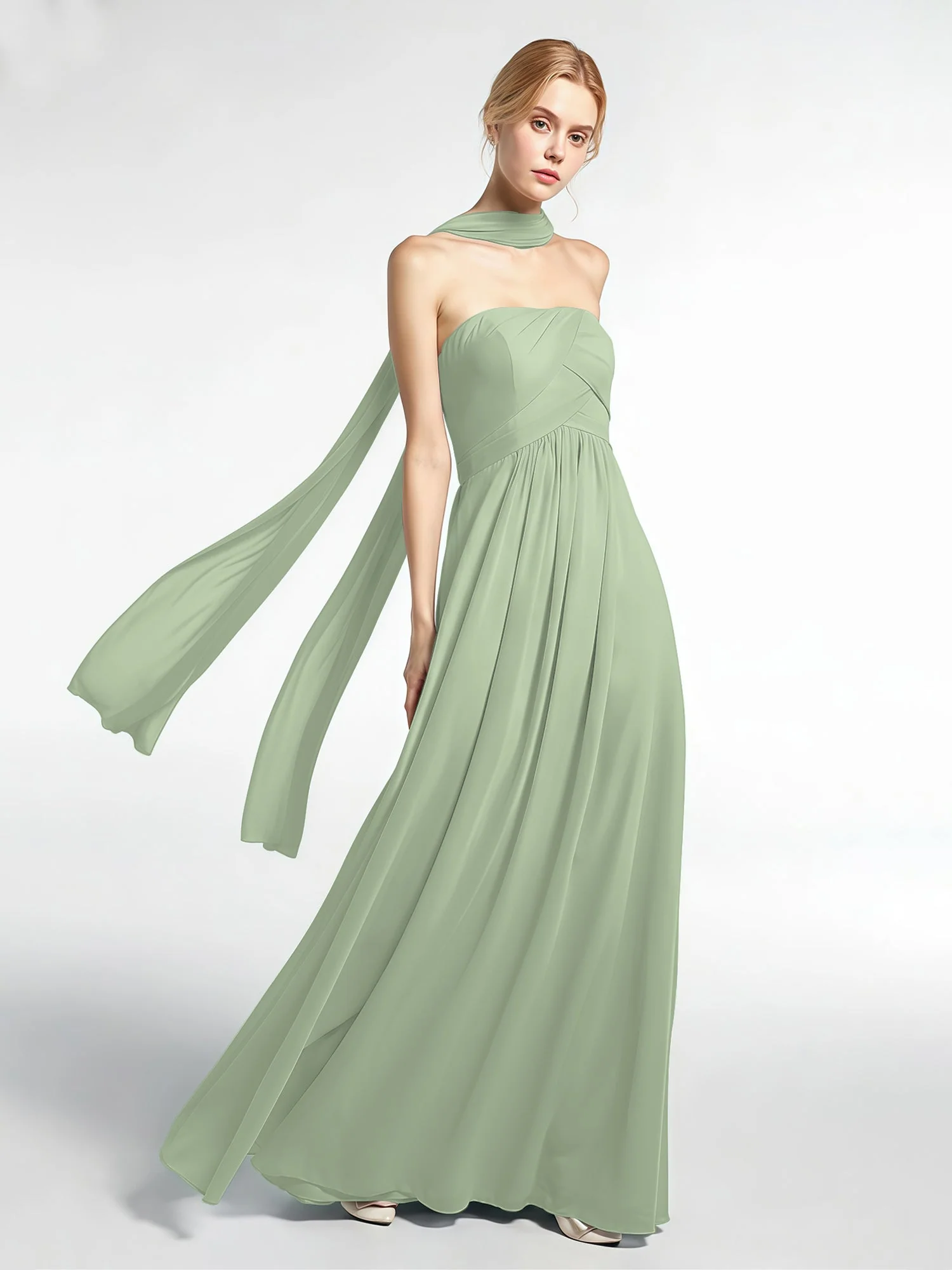 Babaroni Chiffon-Schal mit Seiden-Haptik - Image 45