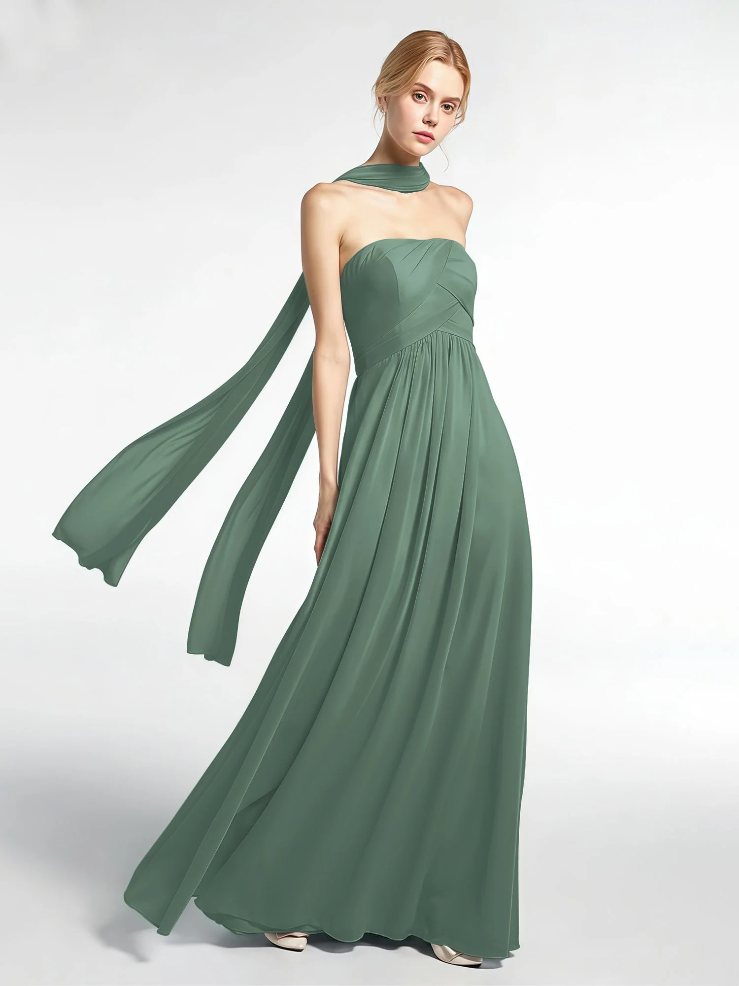 Babaroni Chiffon-Schal mit Seiden-Haptik - Image 49