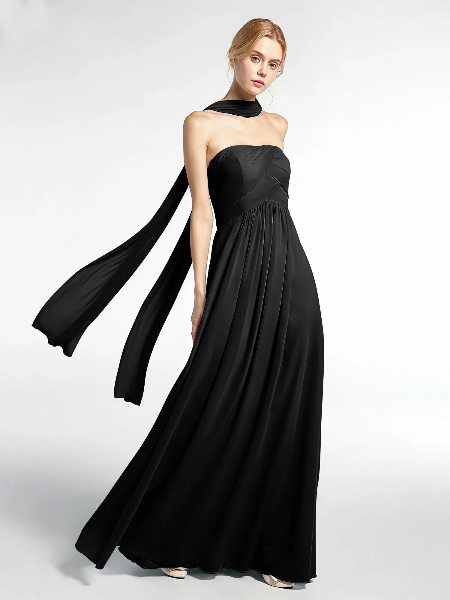 Babaroni Chiffon-Schal mit Seiden-Haptik - Image 5