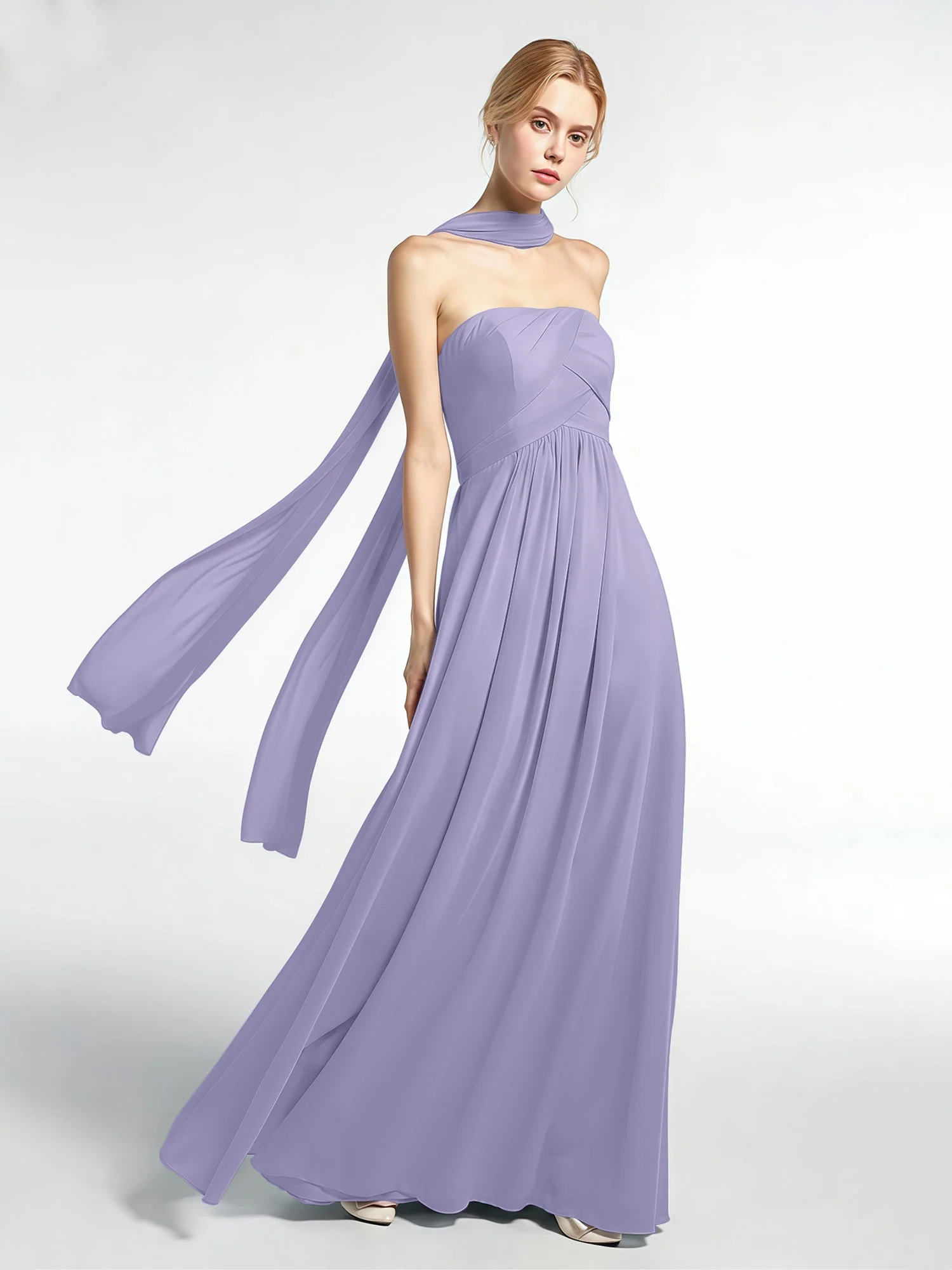 Babaroni Chiffon-Schal mit Seiden-Haptik - Image 67