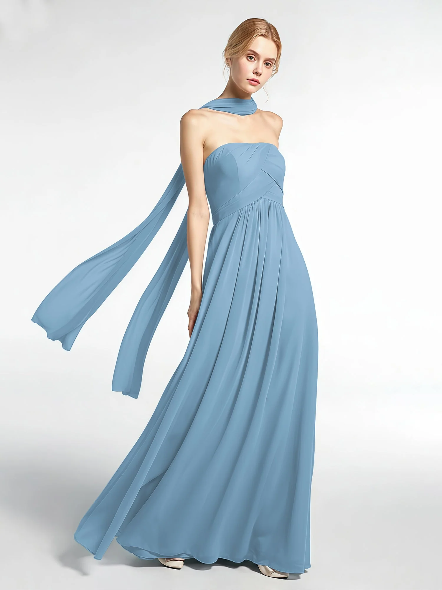 Babaroni Chiffon-Schal mit Seiden-Haptik - Image 7
