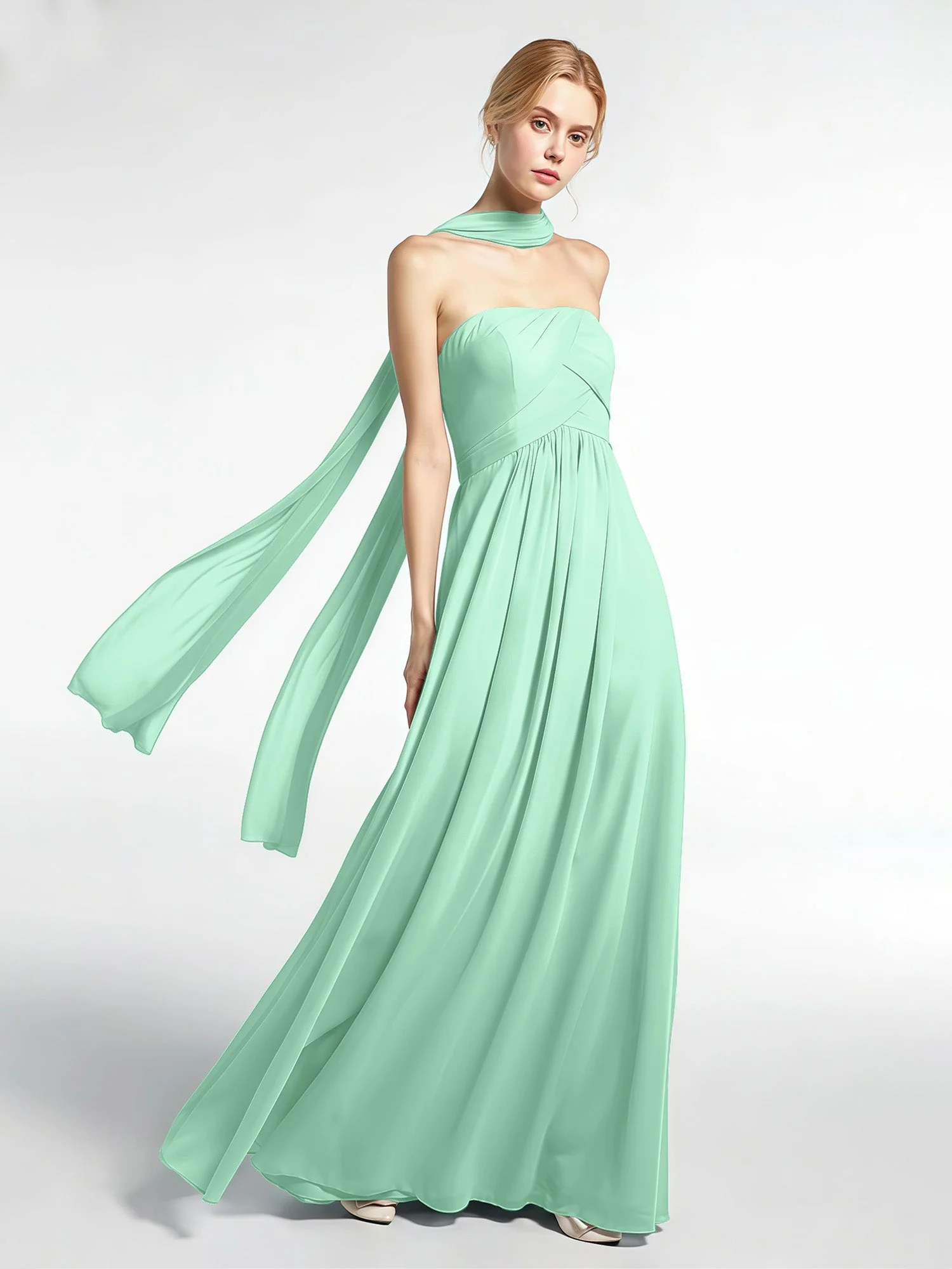 Babaroni Chiffon-Schal mit Seiden-Haptik - Image 77