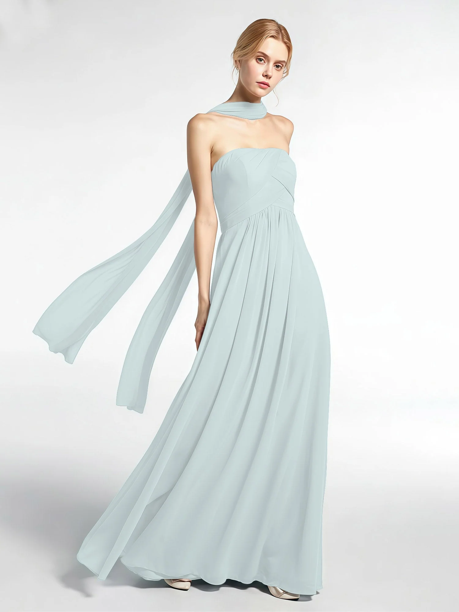 Babaroni Chiffon-Schal mit Seiden-Haptik - Image 79