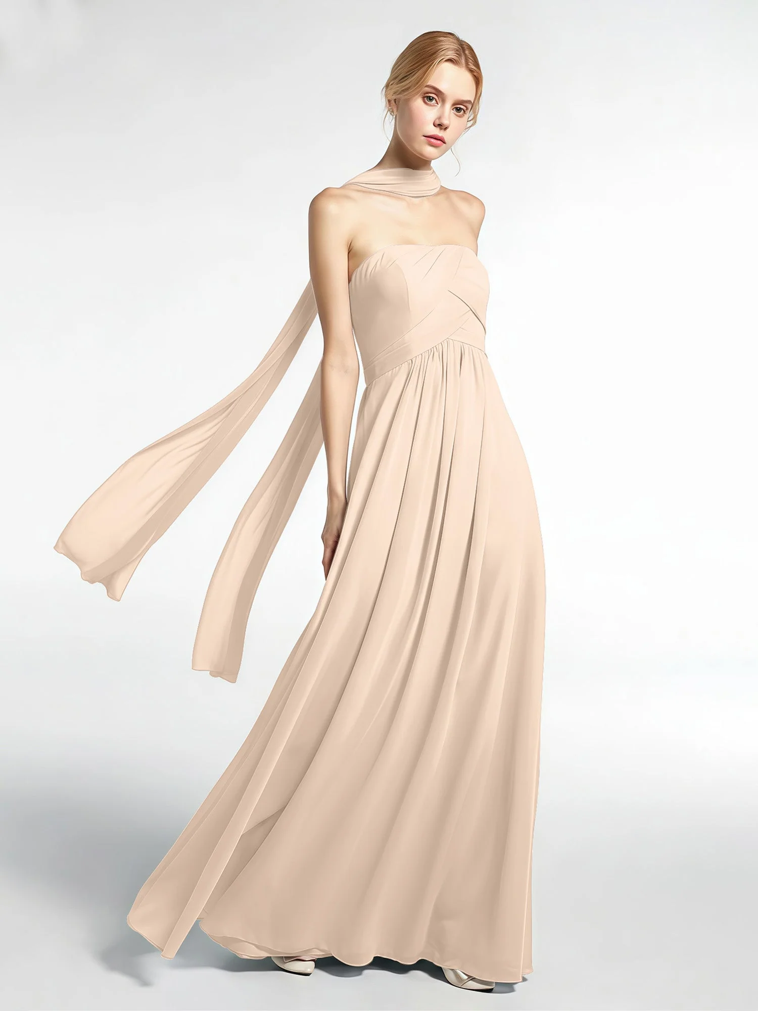 Babaroni Chiffon-Schal mit Seiden-Haptik - Image 95