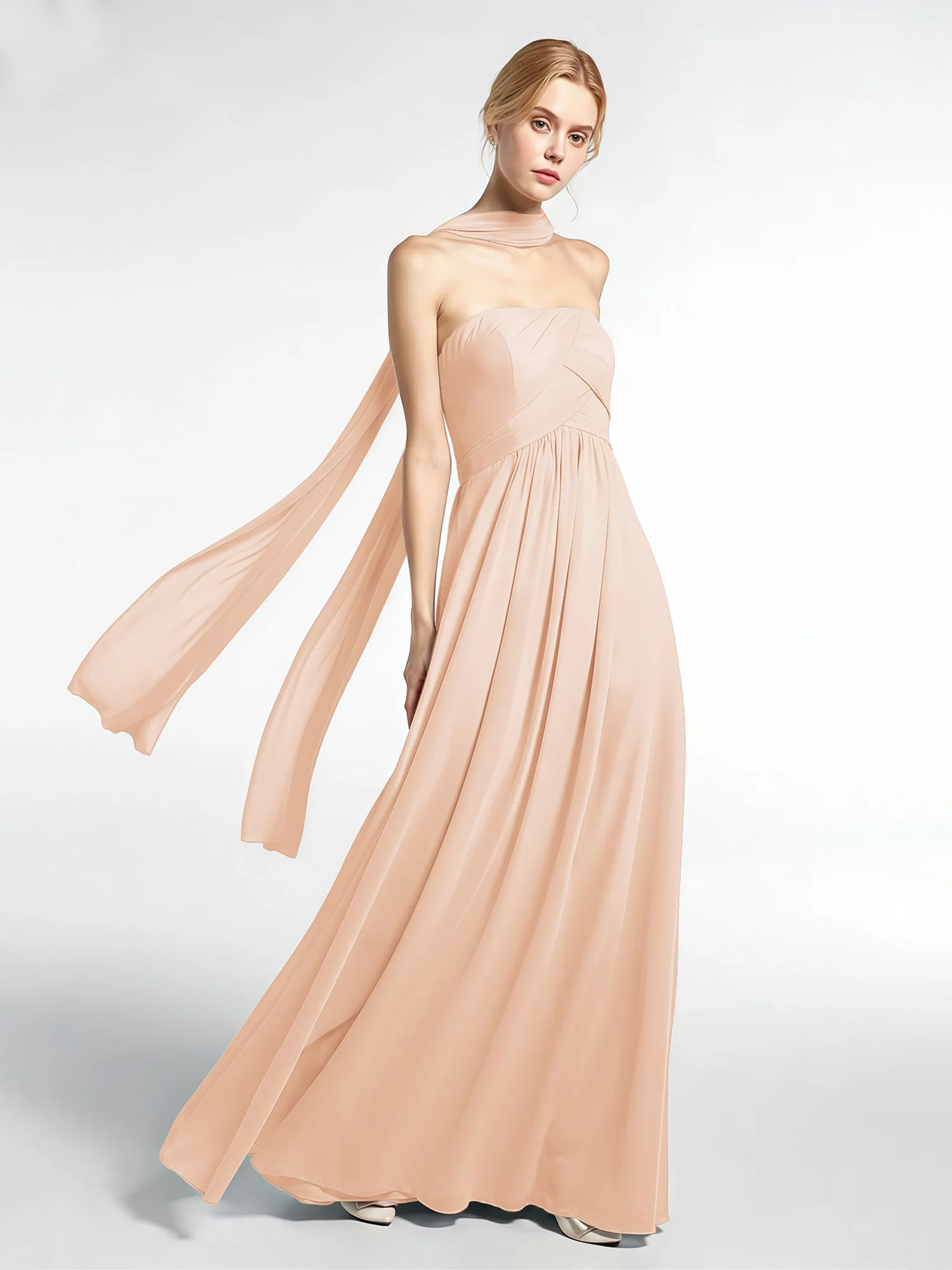 Babaroni Chiffon-Schal mit Seiden-Haptik - Image 99